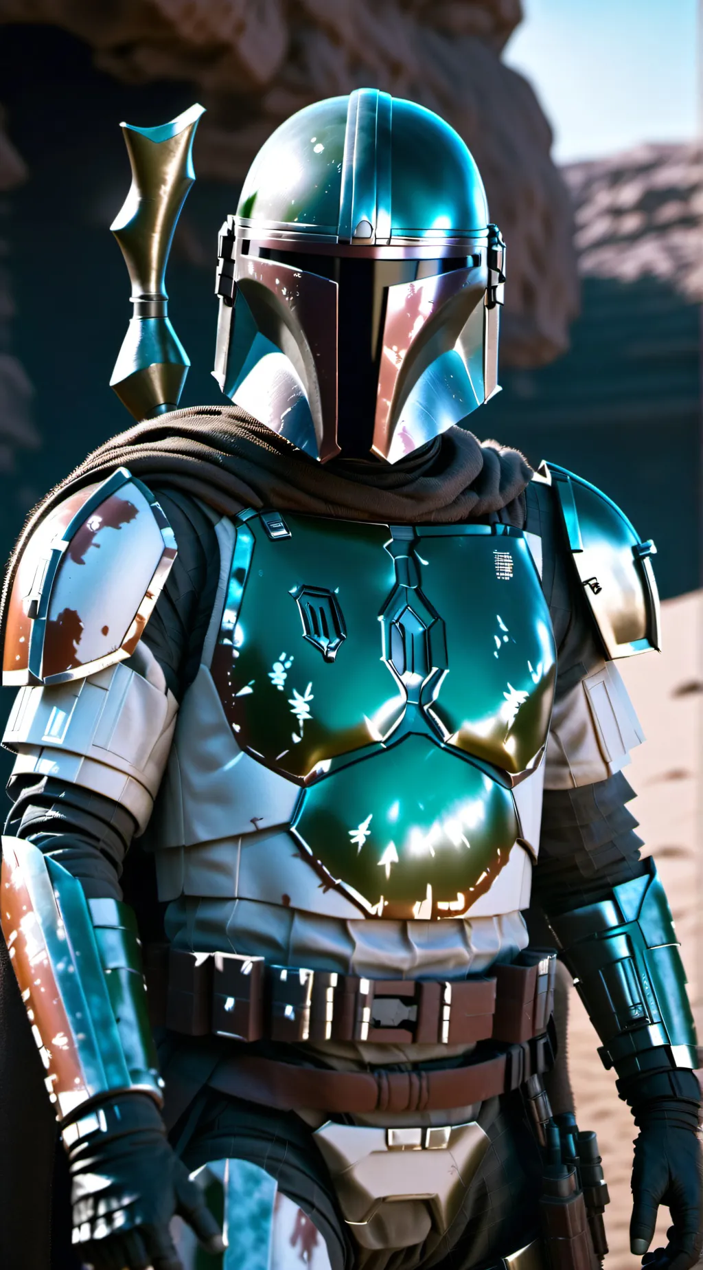 ai character: Claw the mando background