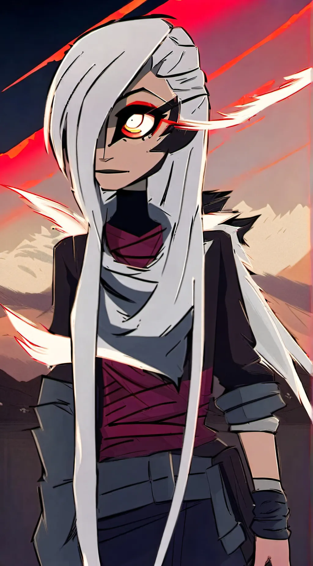 ai character: Vaggie background