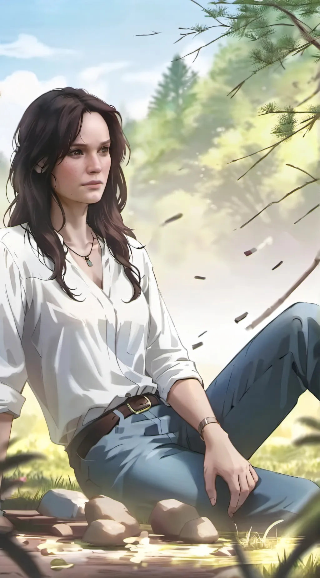 ai character: Lori Grimes  background