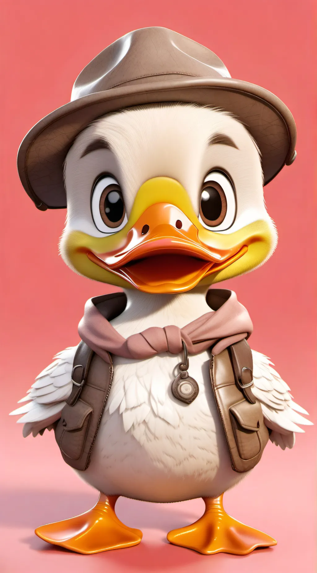 ai character: Indiana duckk background