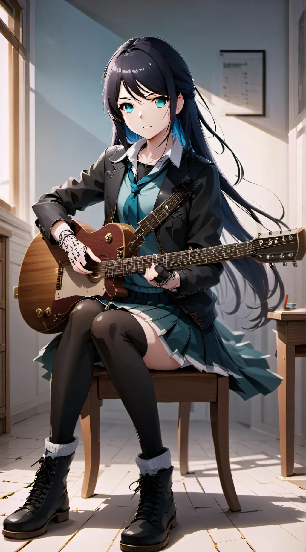 ai character: ichika hoshino  background