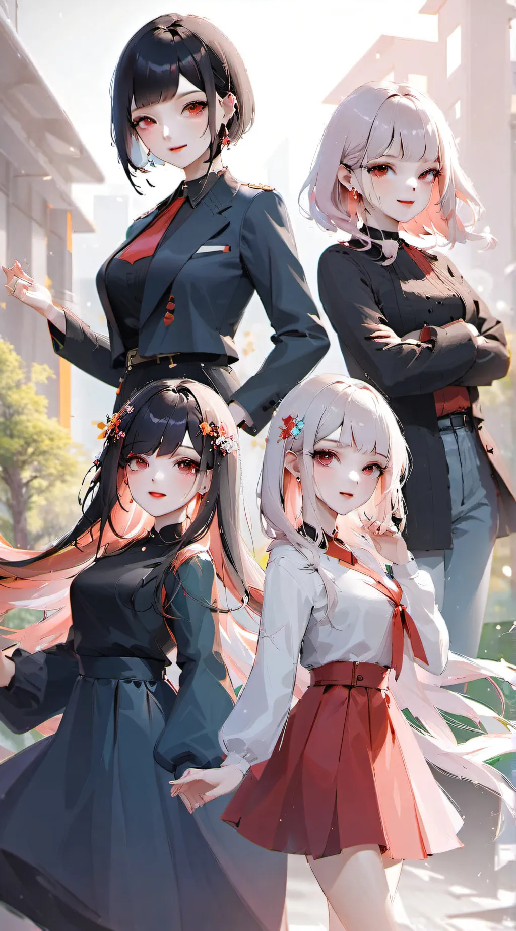 ai character: the for girls  background