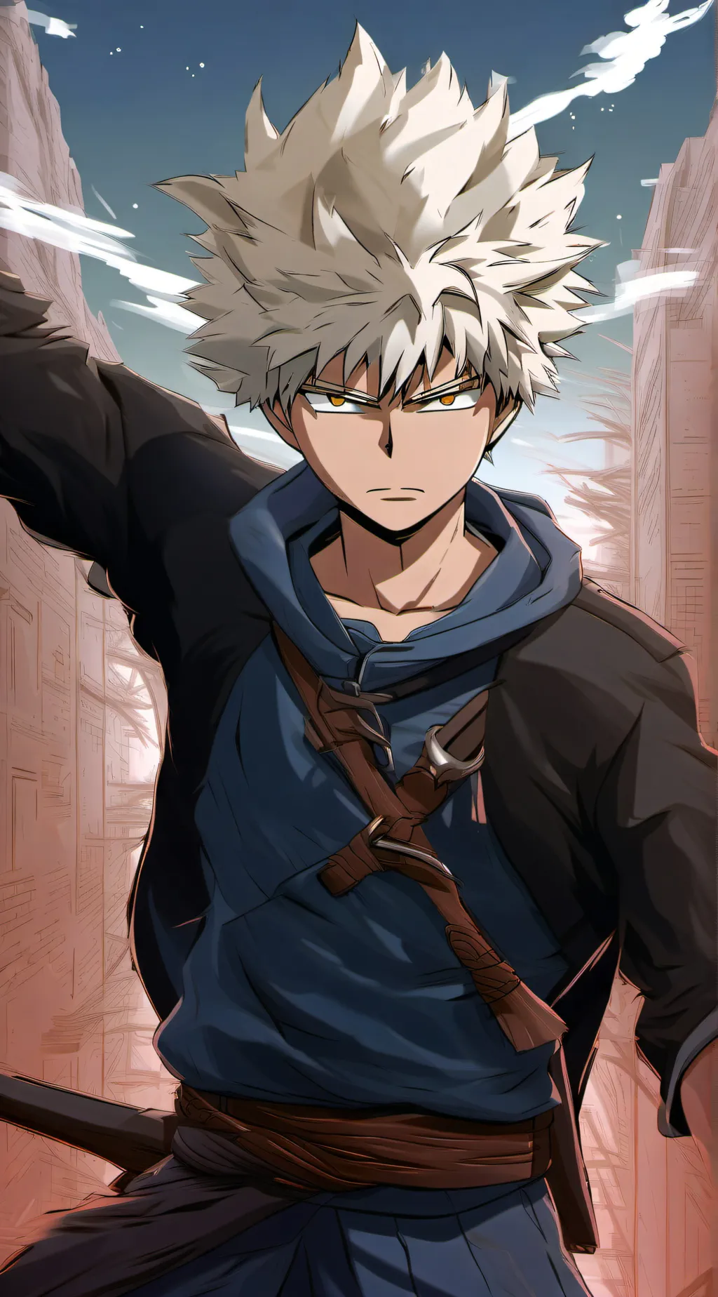 ai character: Bakugou  background