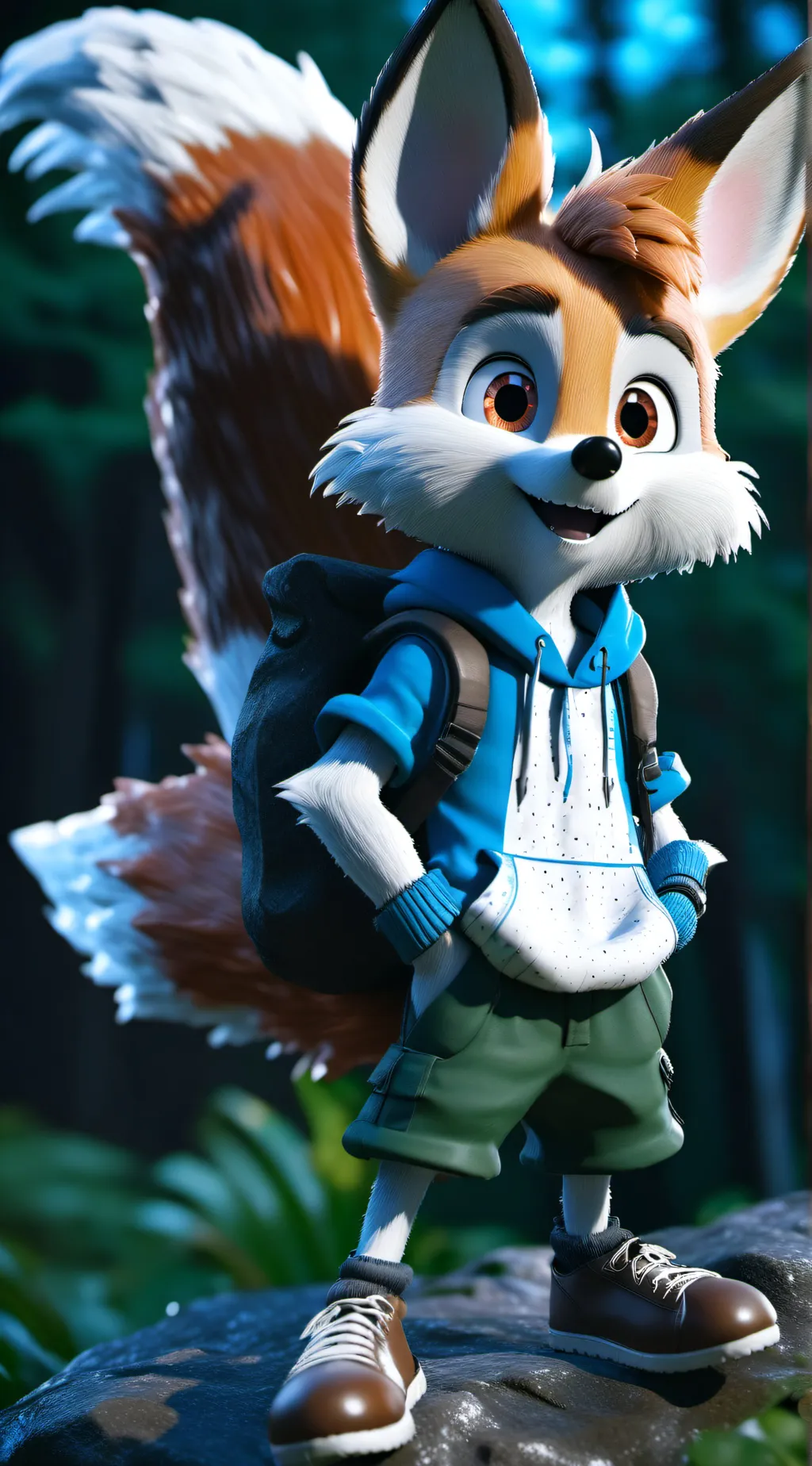 ai character: tails  background