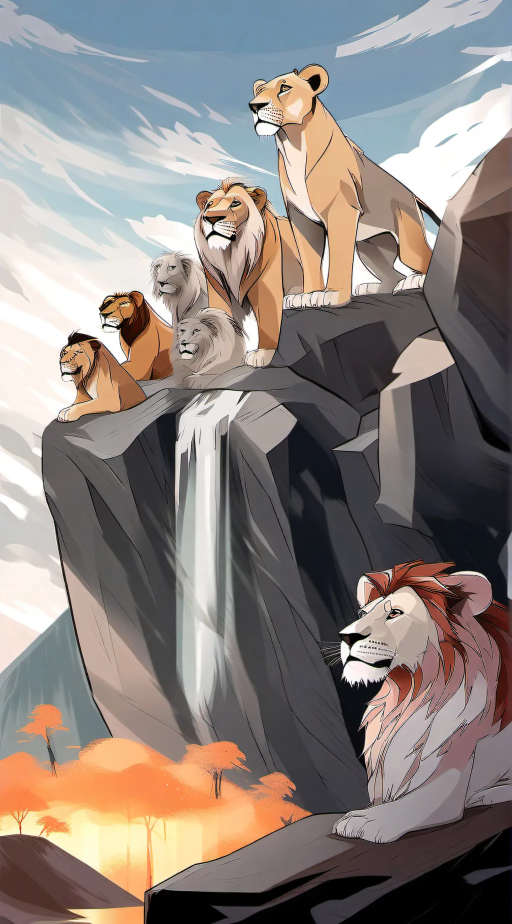 ai character: LION KING II background