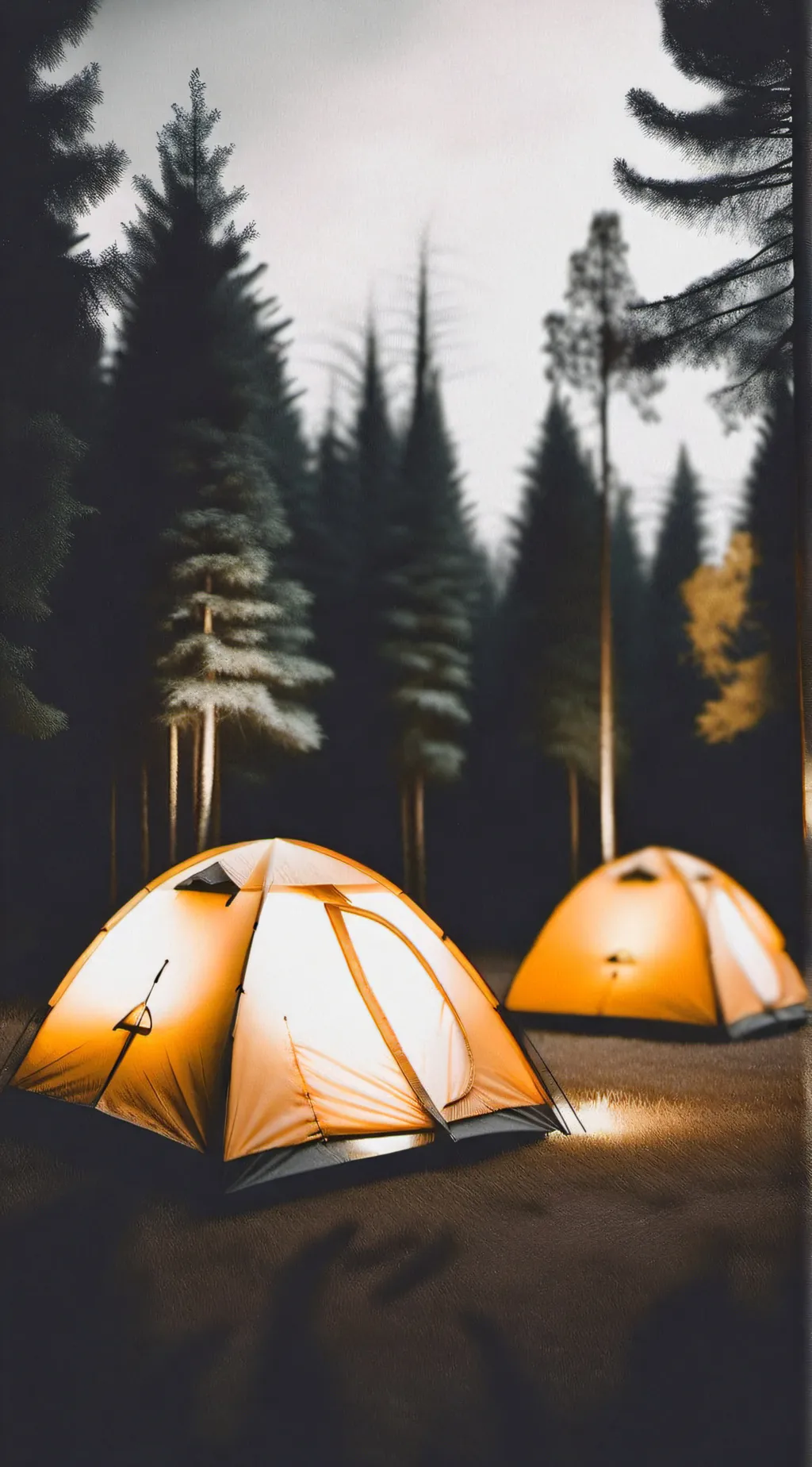 ai character: Sc camping  background