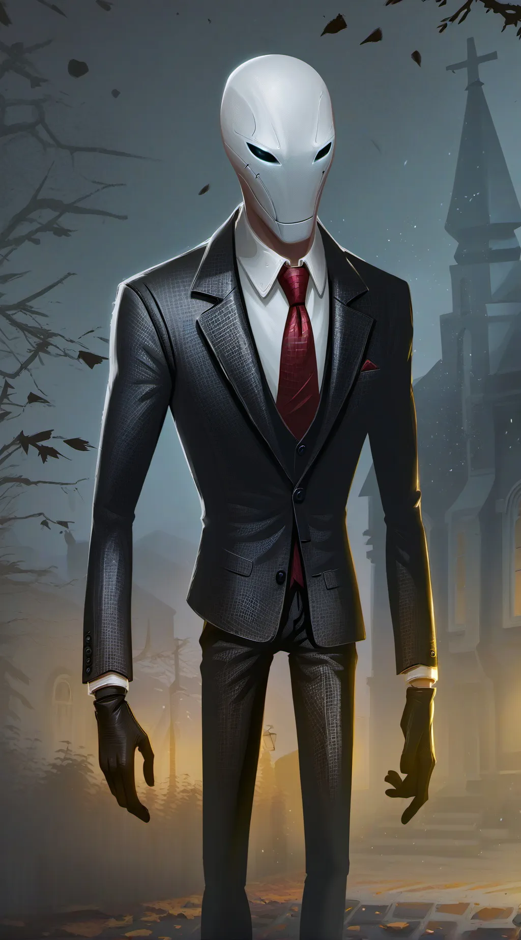 ai character: Slenderman background