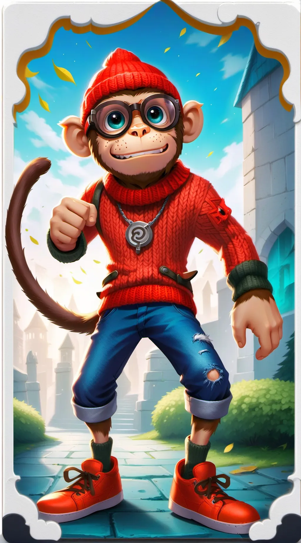 ai character: TWIDDLE FINGER  background