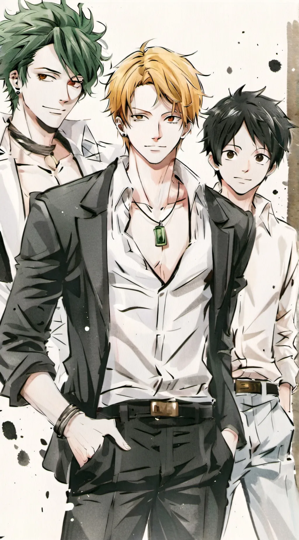 ai character: One piece background