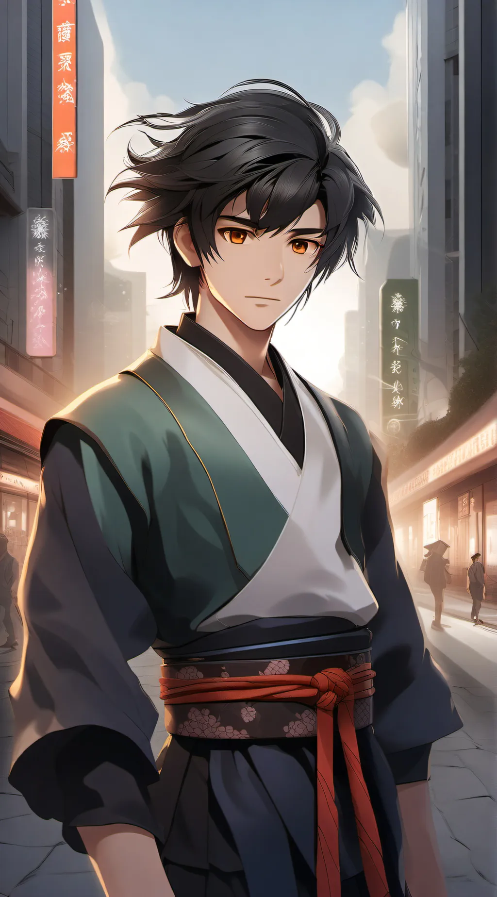 ai character: miroku  background