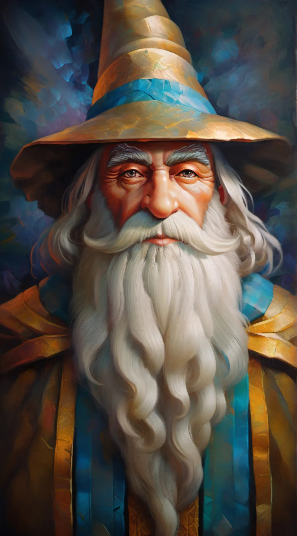 ai character: wizard  background