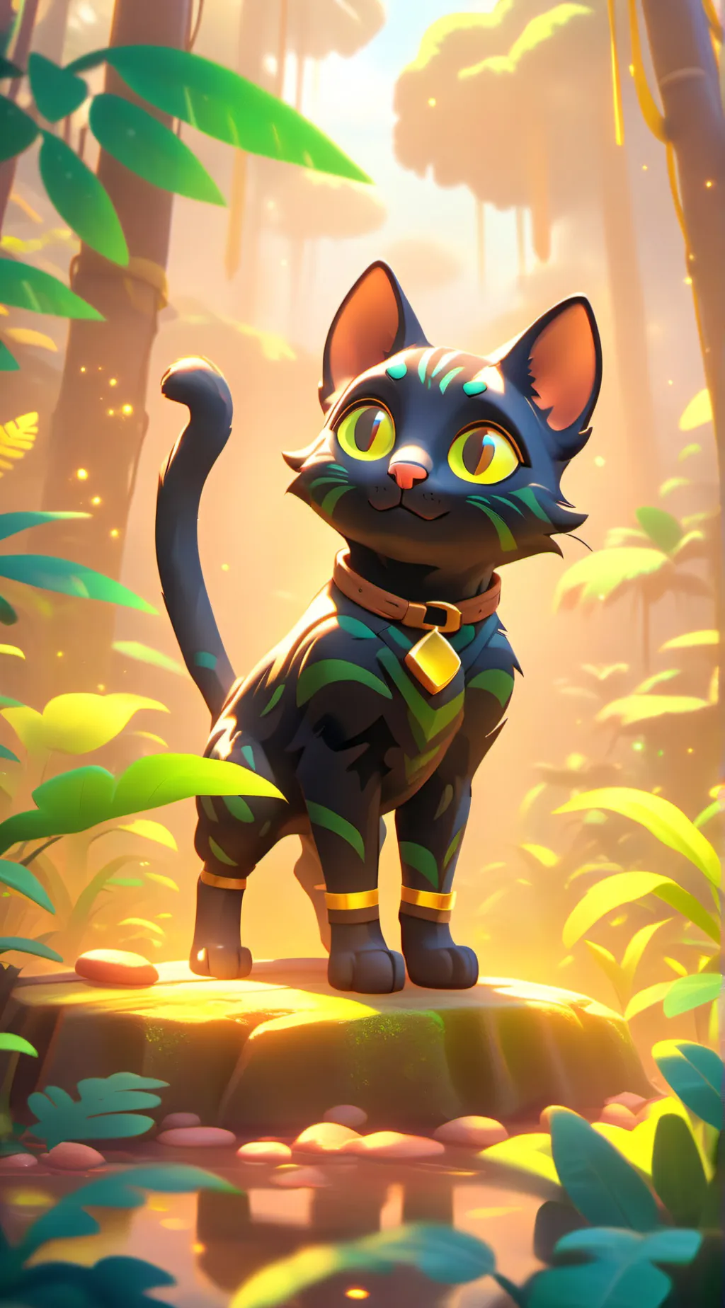 ai character: LeafPaw background