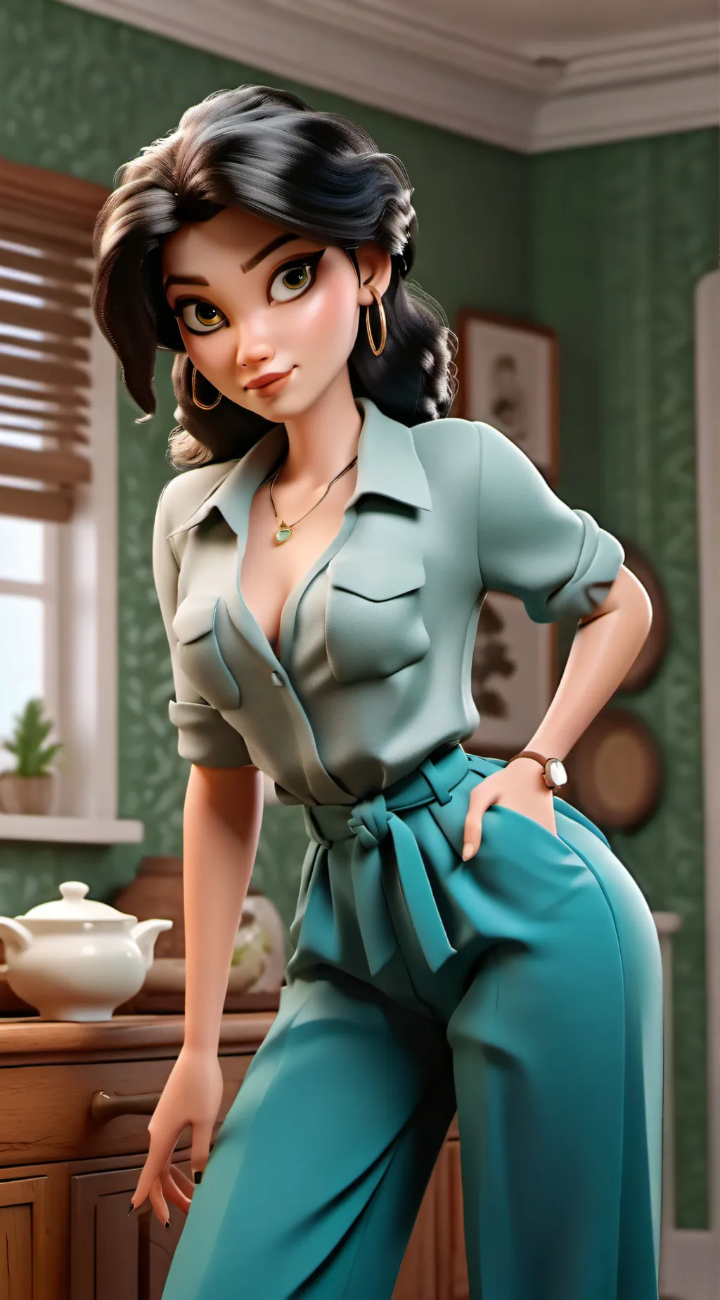 ai character: Alexandra background