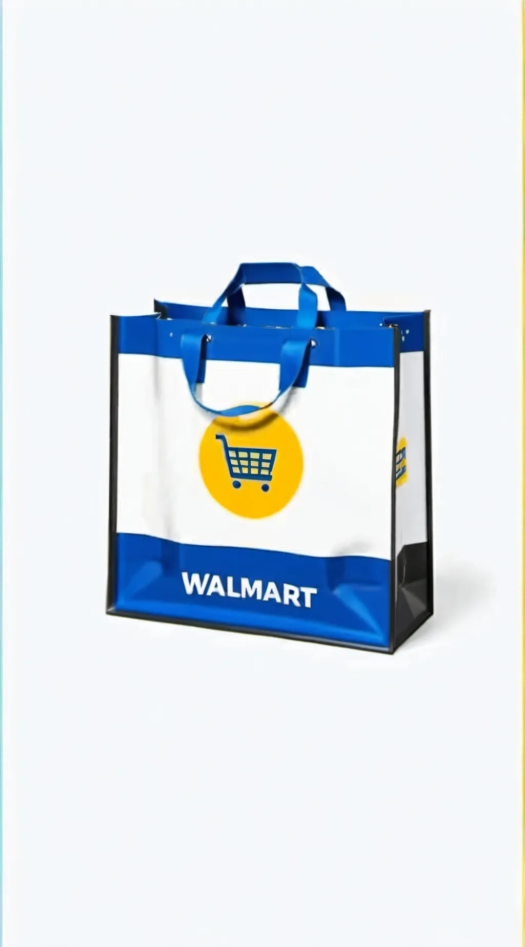 ai character: A walmart bag background