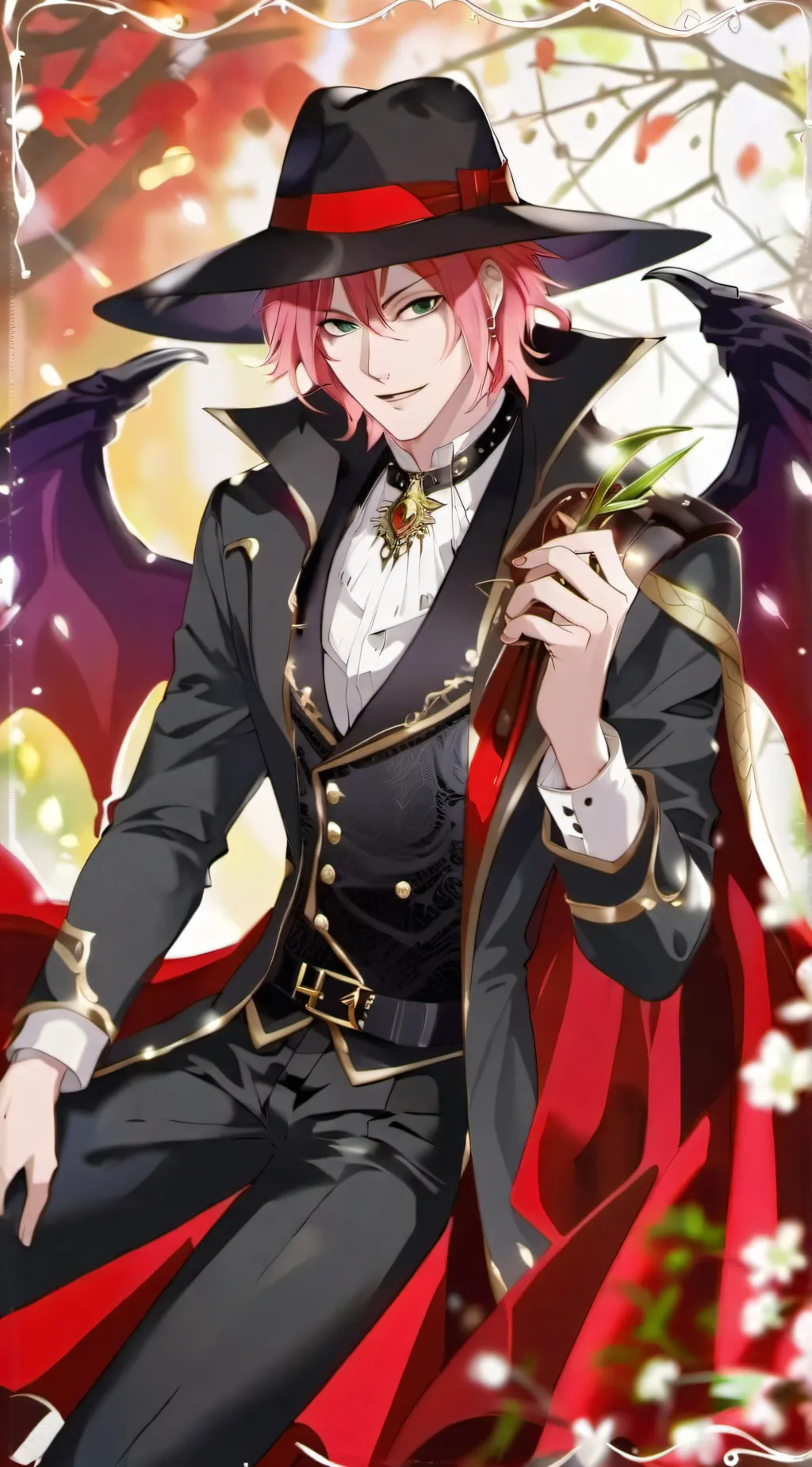 ai character: Laito sakamaki background