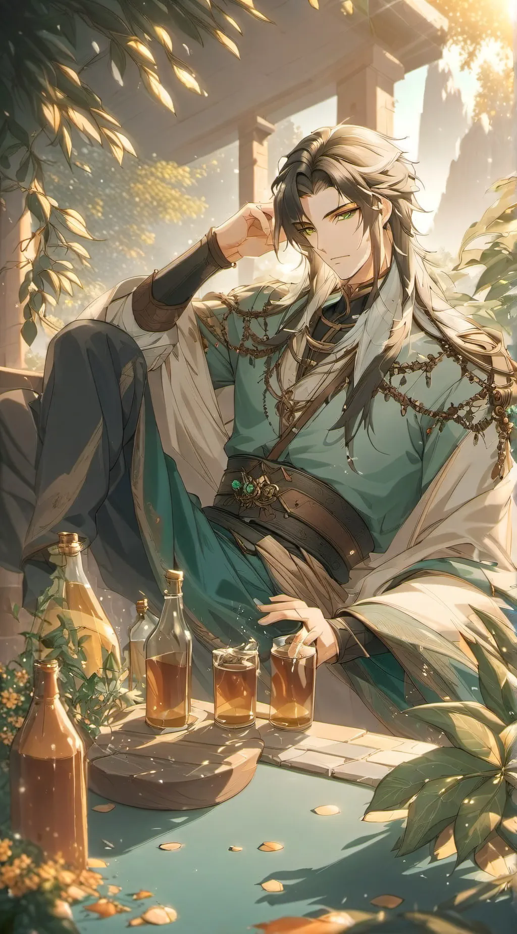 ai character: Silvanus, EarthGod background