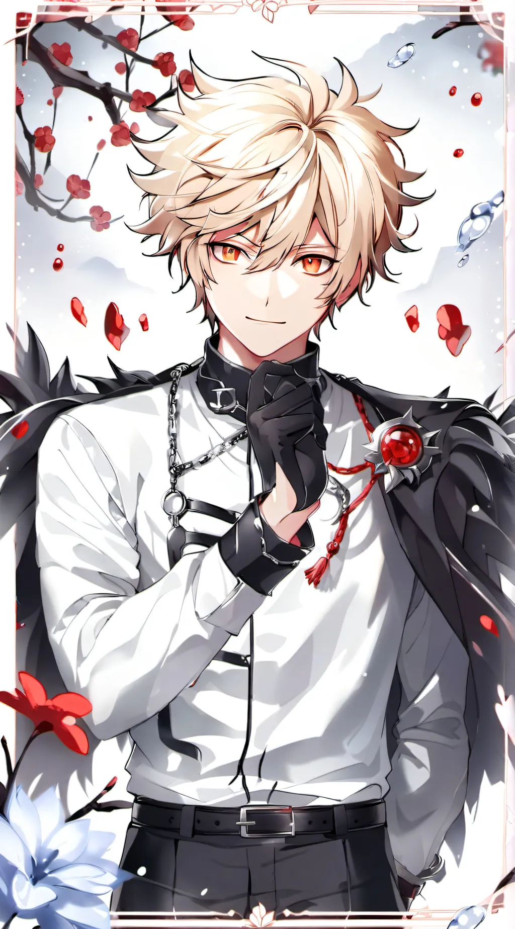 ai character: Bakugo chibi background