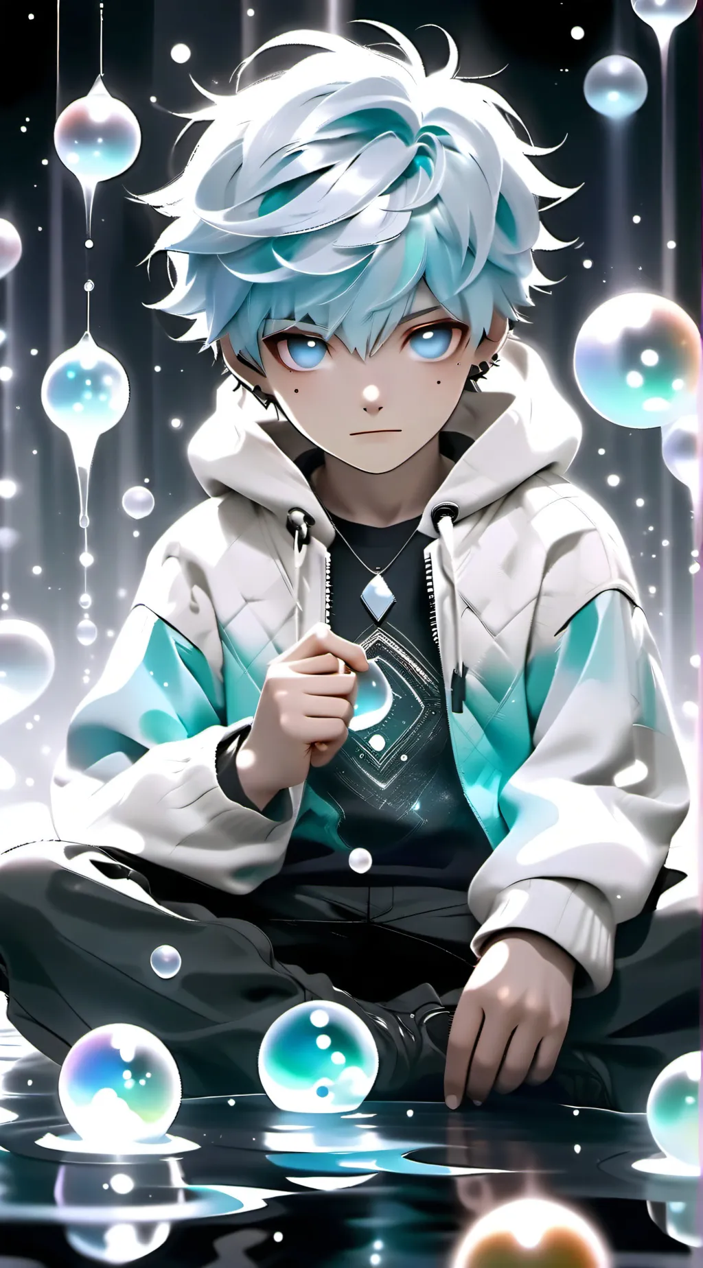 ai character: Winter background