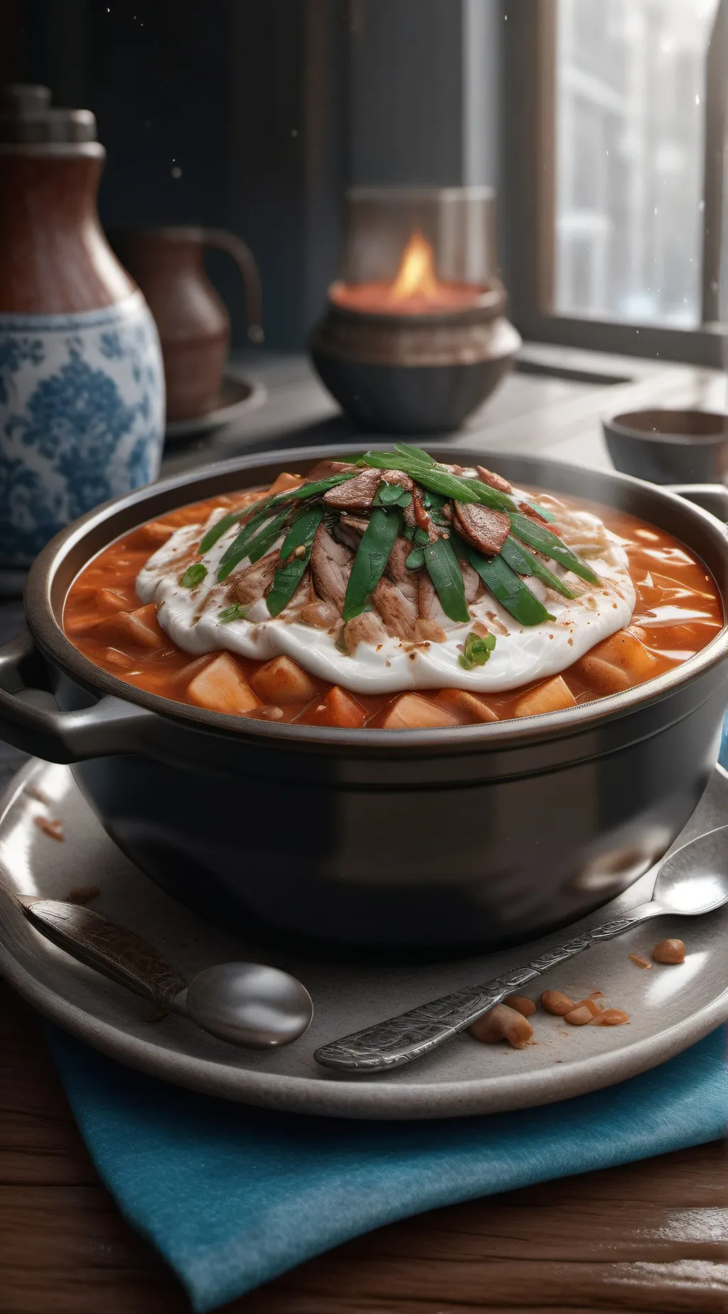 ai character: Soup background
