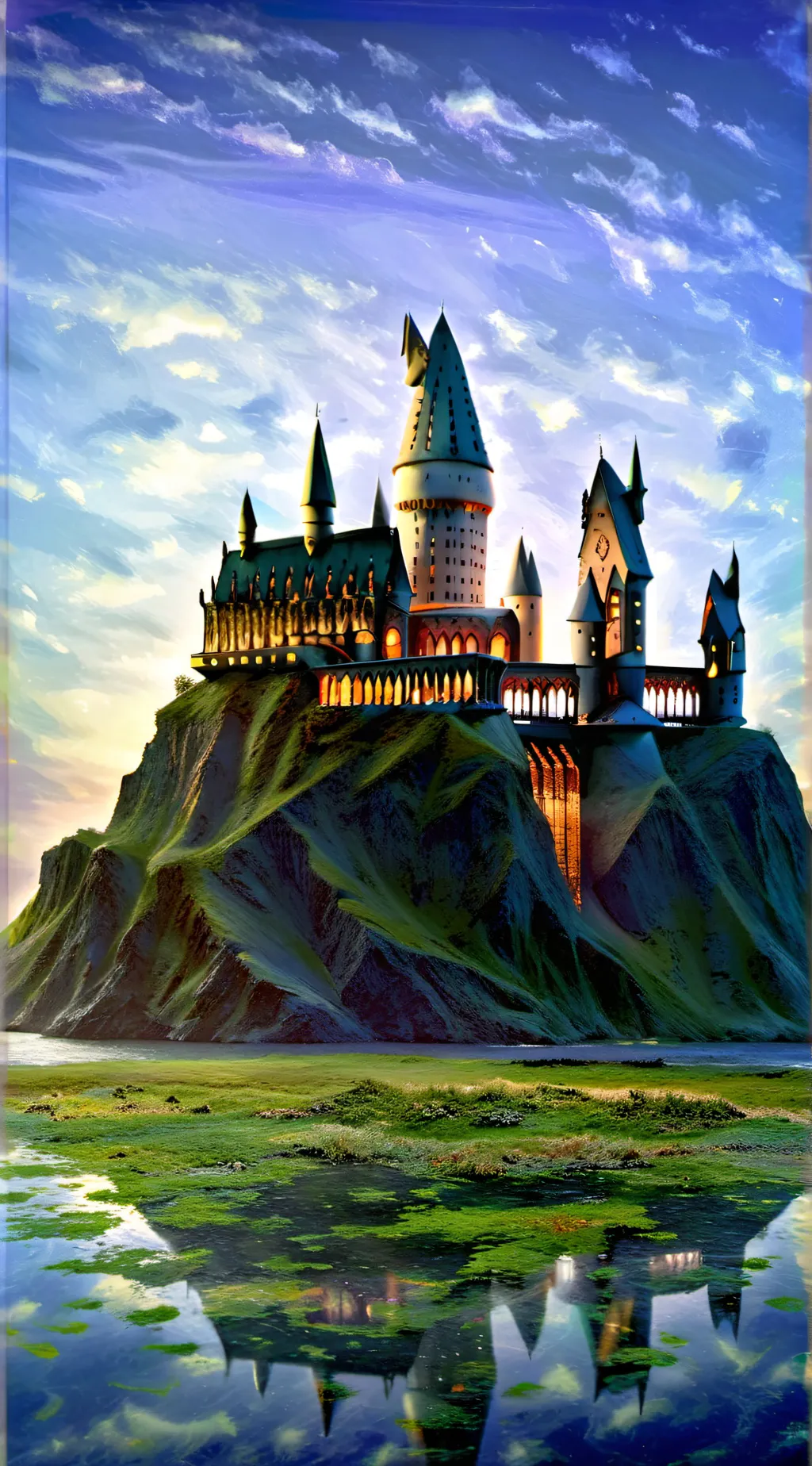 ai character: hogwarts filmset background