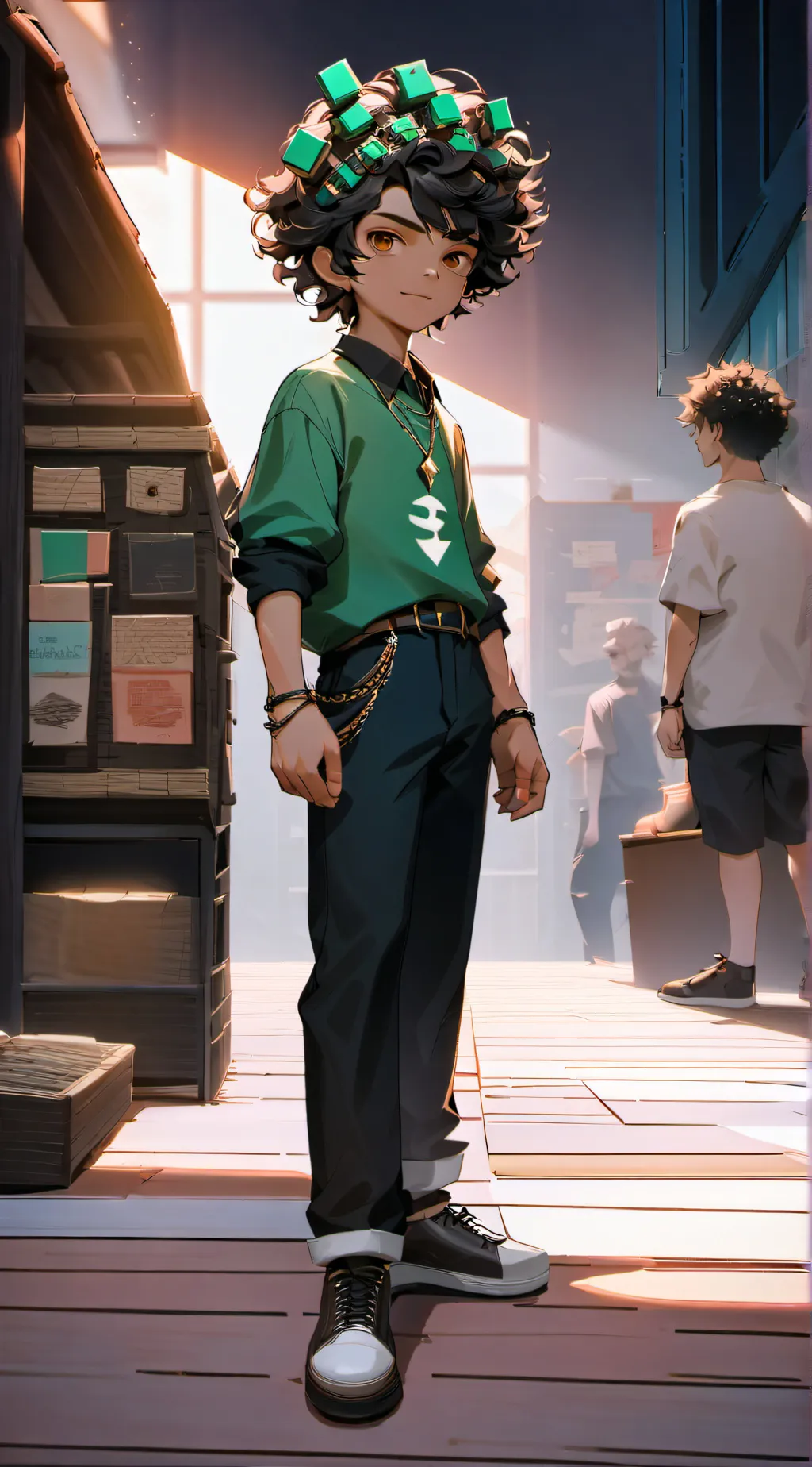 ai character: fpe oc school! background