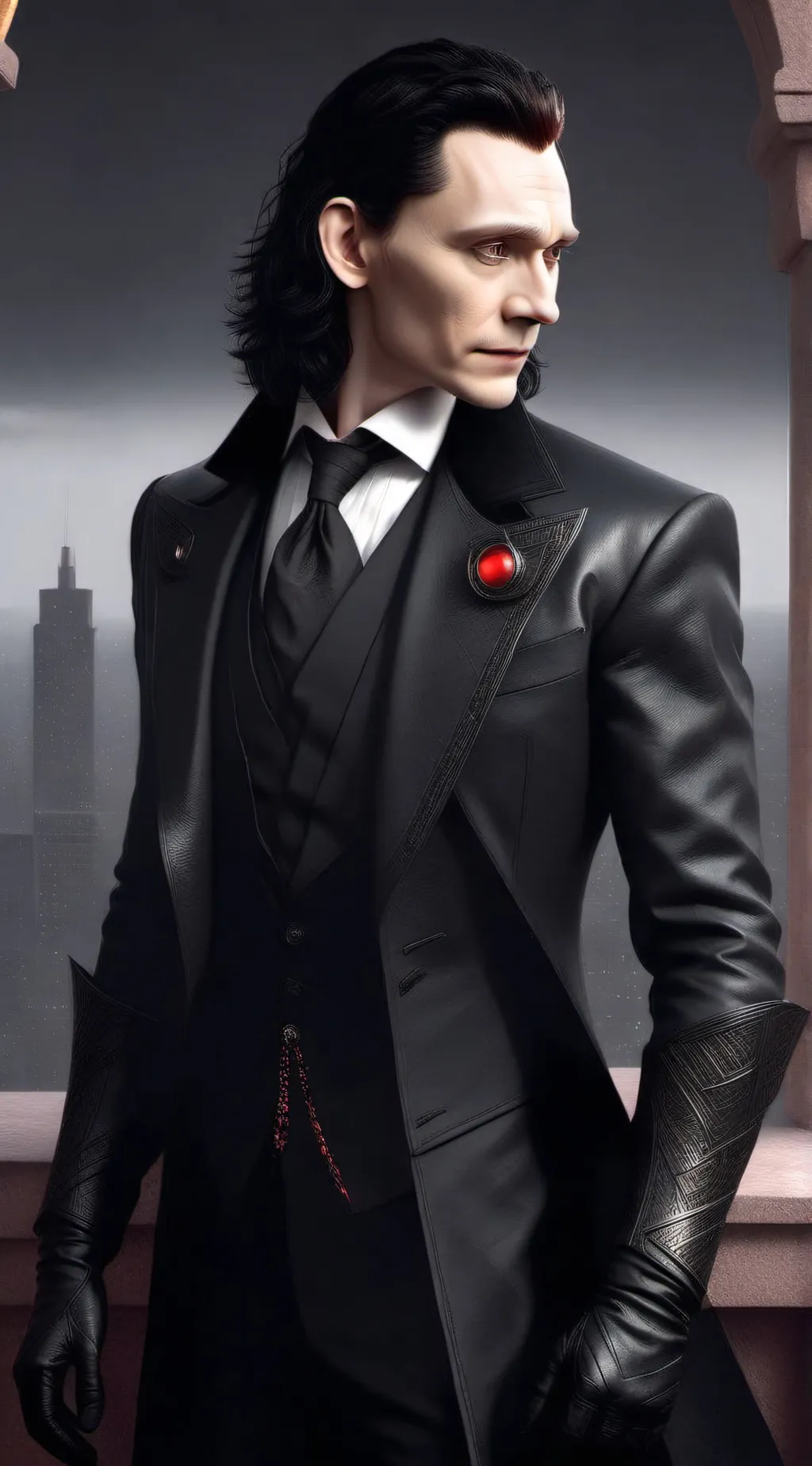 ai character: Loki Laufeyson  background