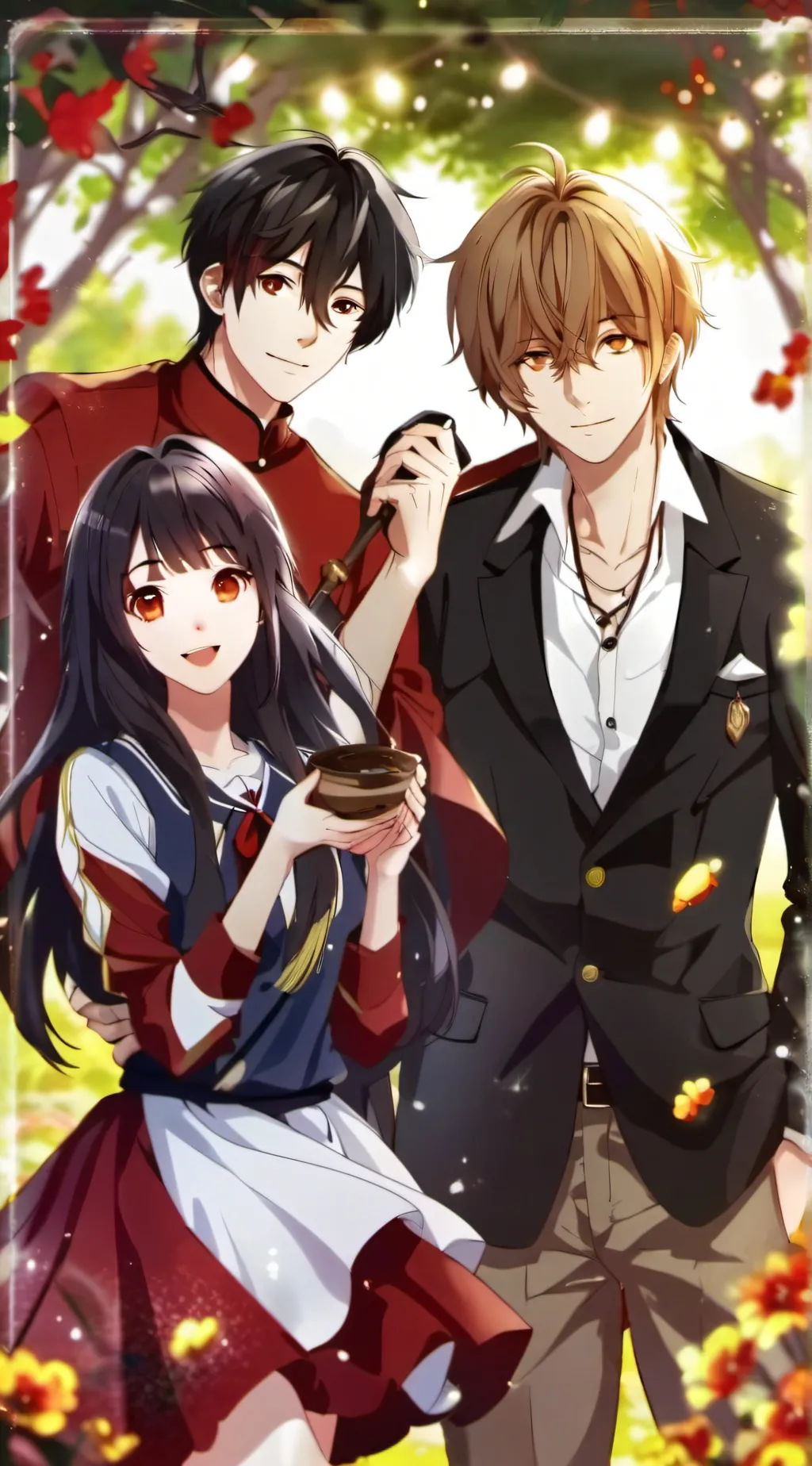 ai character: alex,max,merrie background