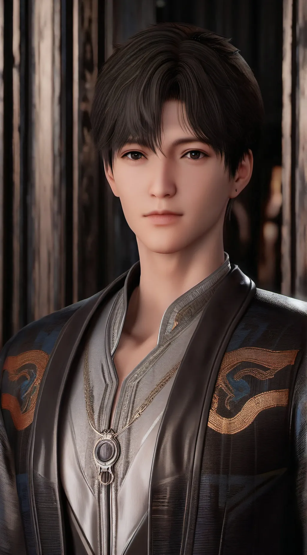ai character: Robin Williams  background