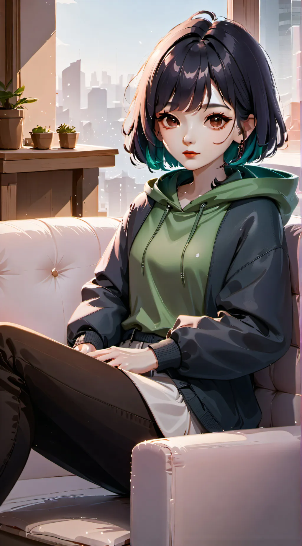 ai character: MHA X-MAS background