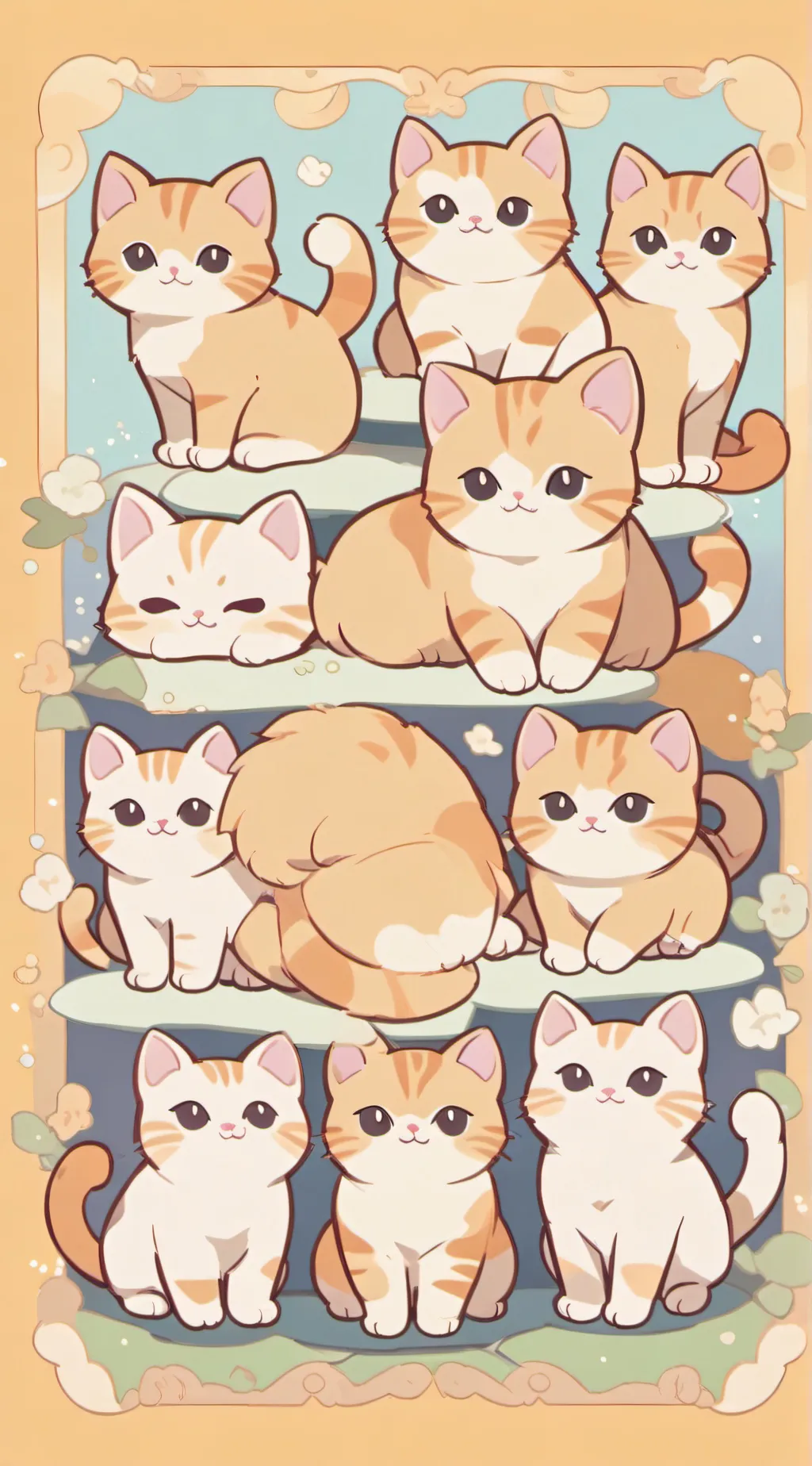 ai character: Kittys! background