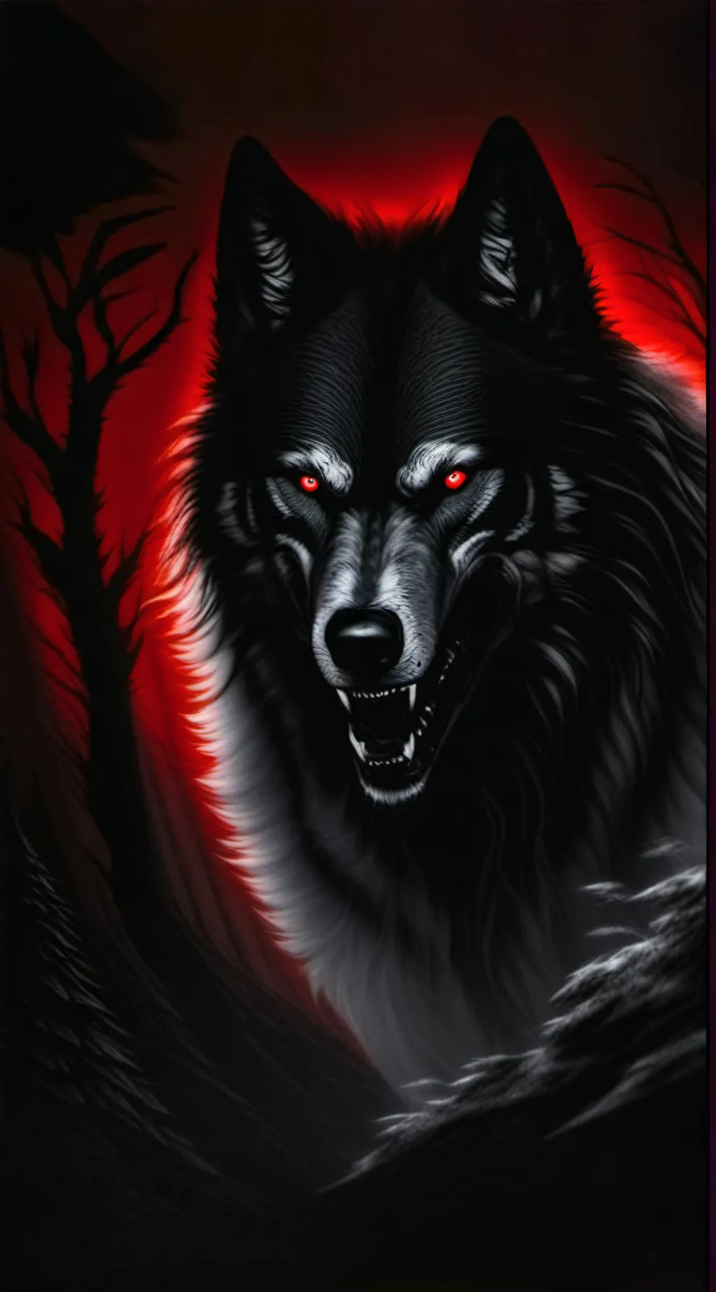 ai character: Big bad werewolf  background