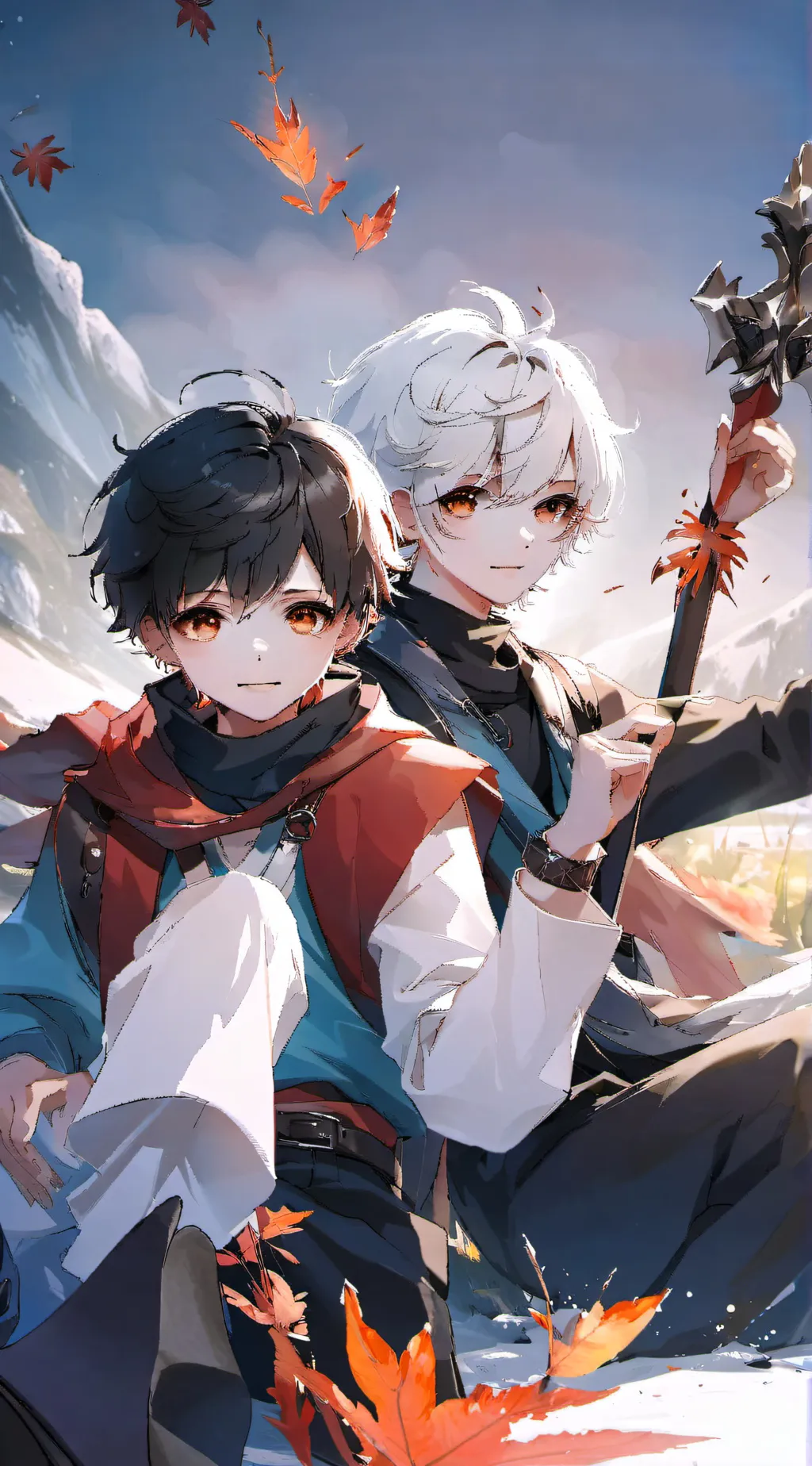 ai character: Alex and Aaron  background