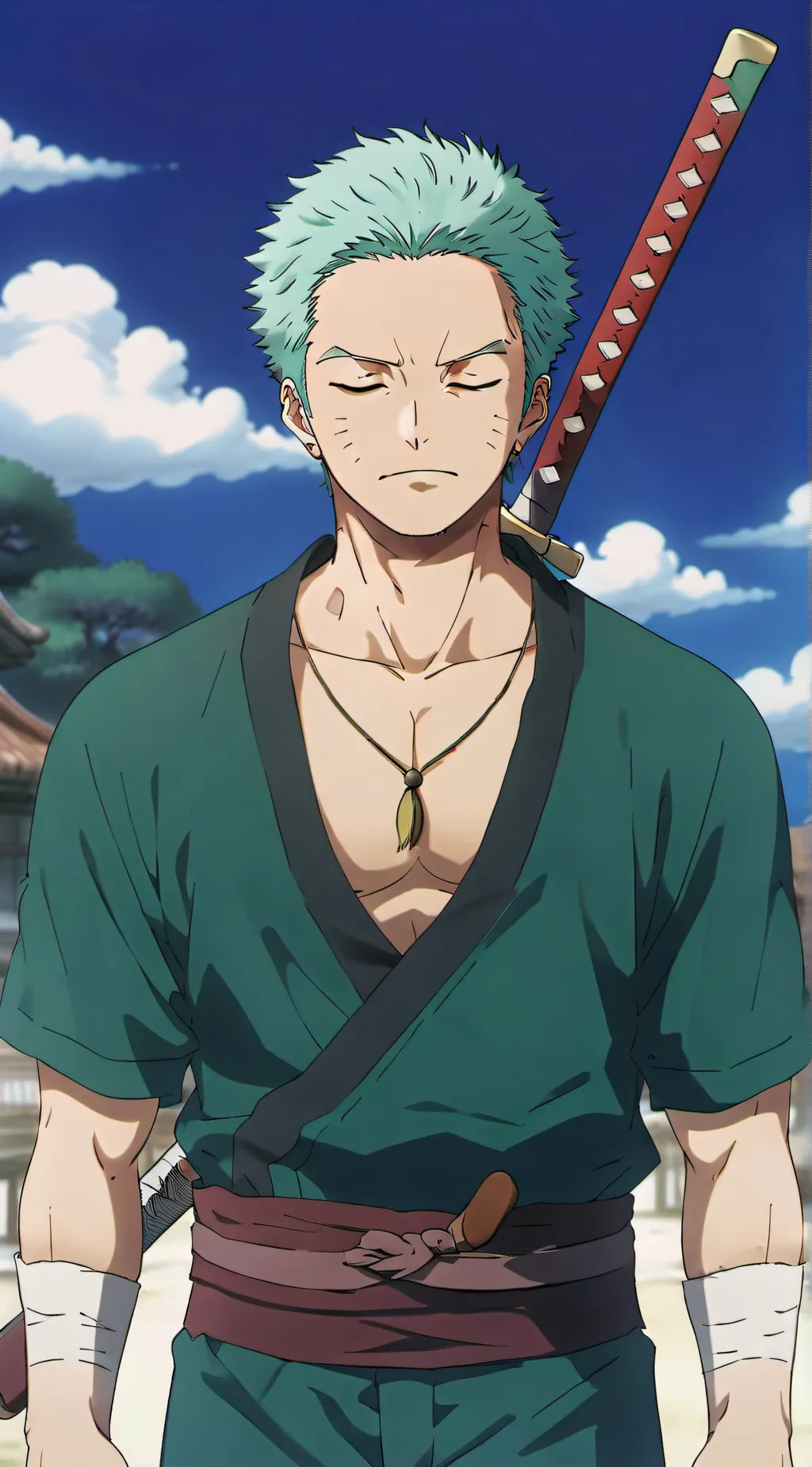 ai character: Roronoa Zoro  background