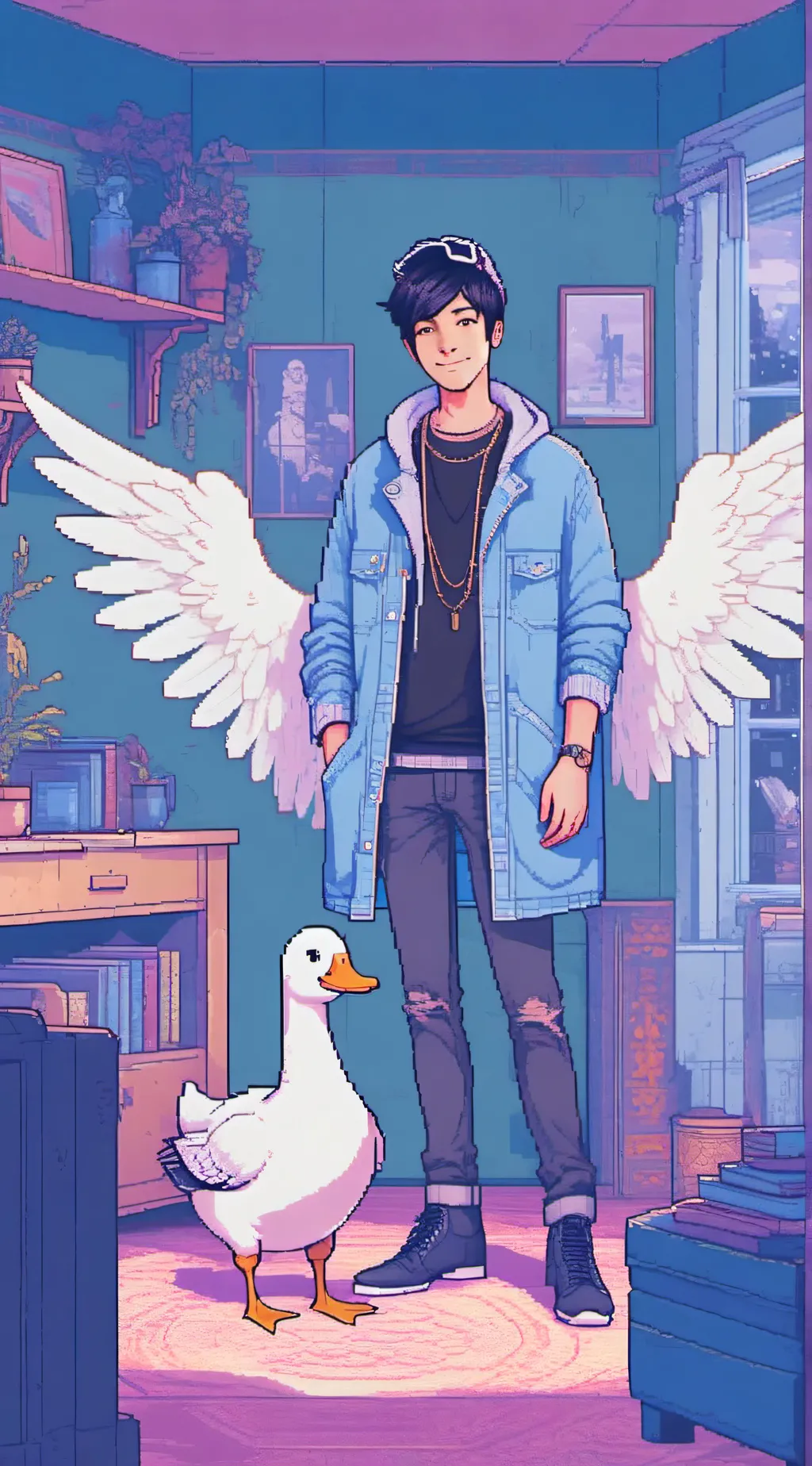 ai character: Quackity background