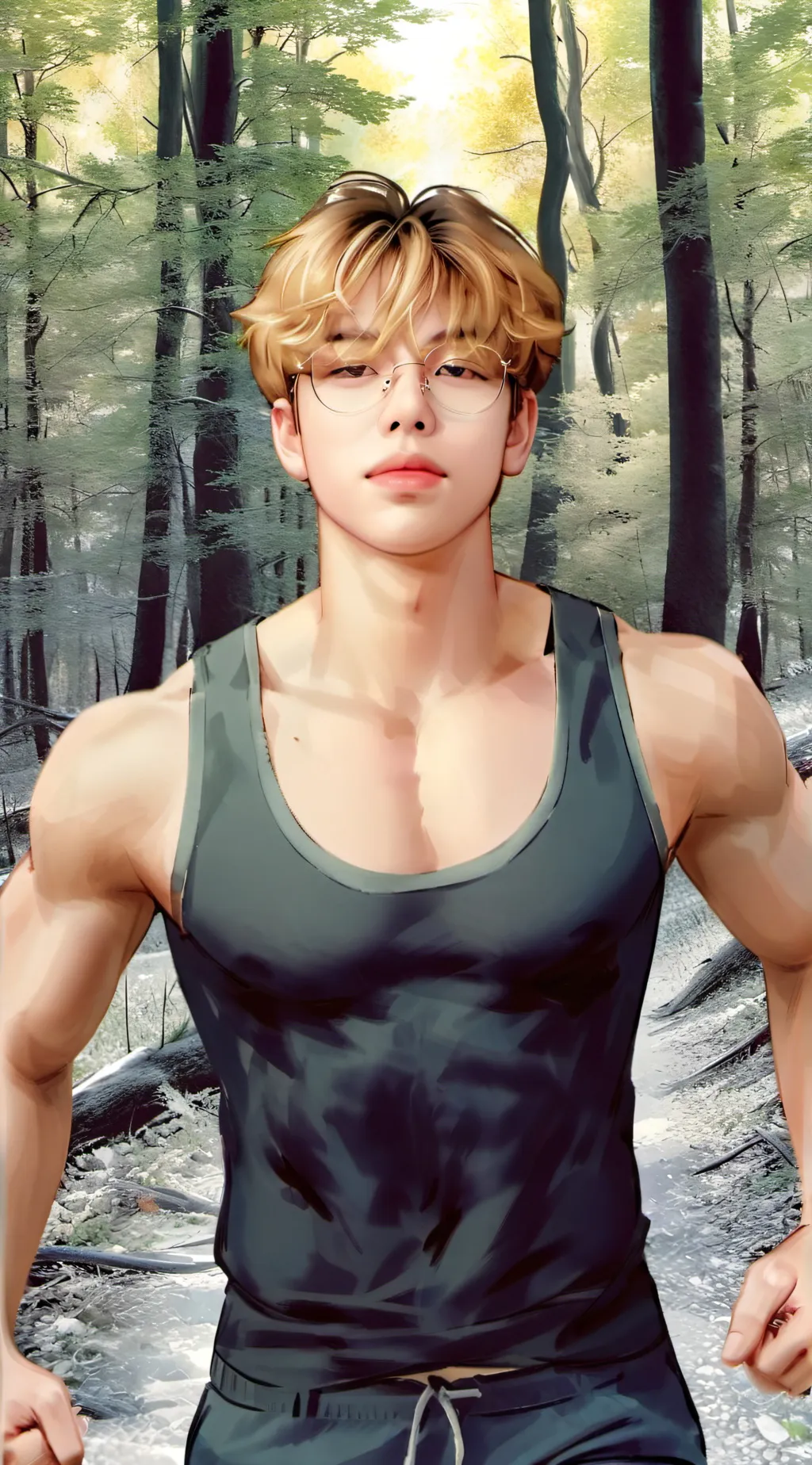 ai character: Aaron  background
