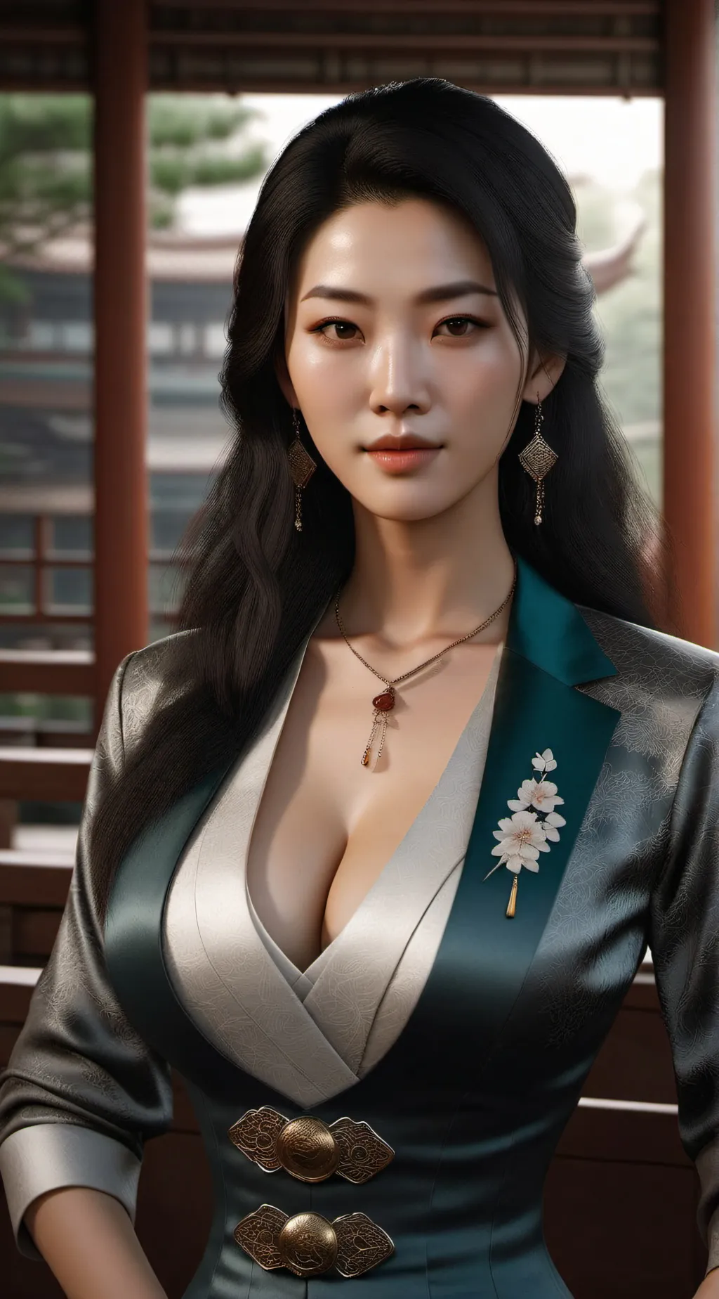 ai character: Lurdes Ming  background