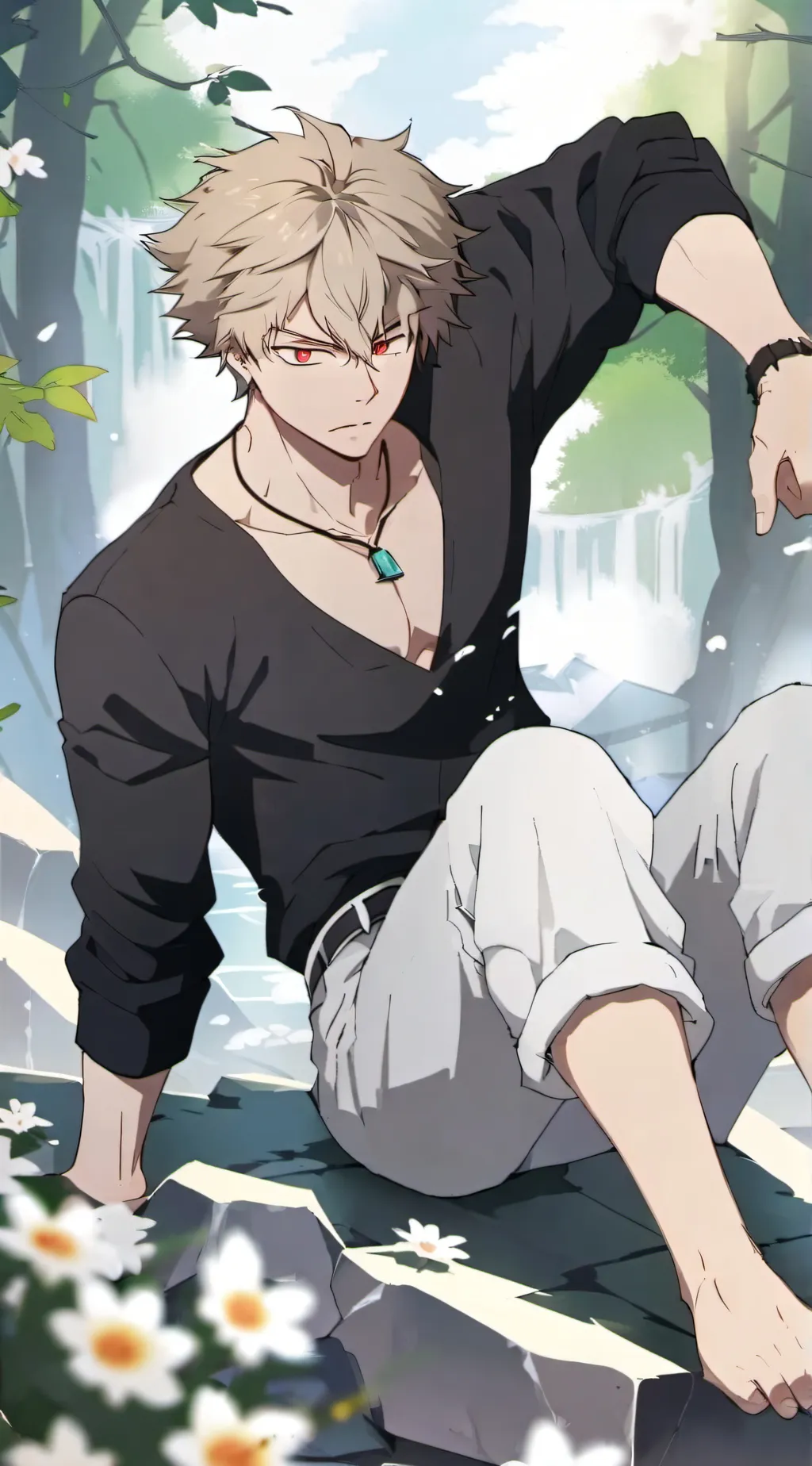 ai character: Bakugo  background