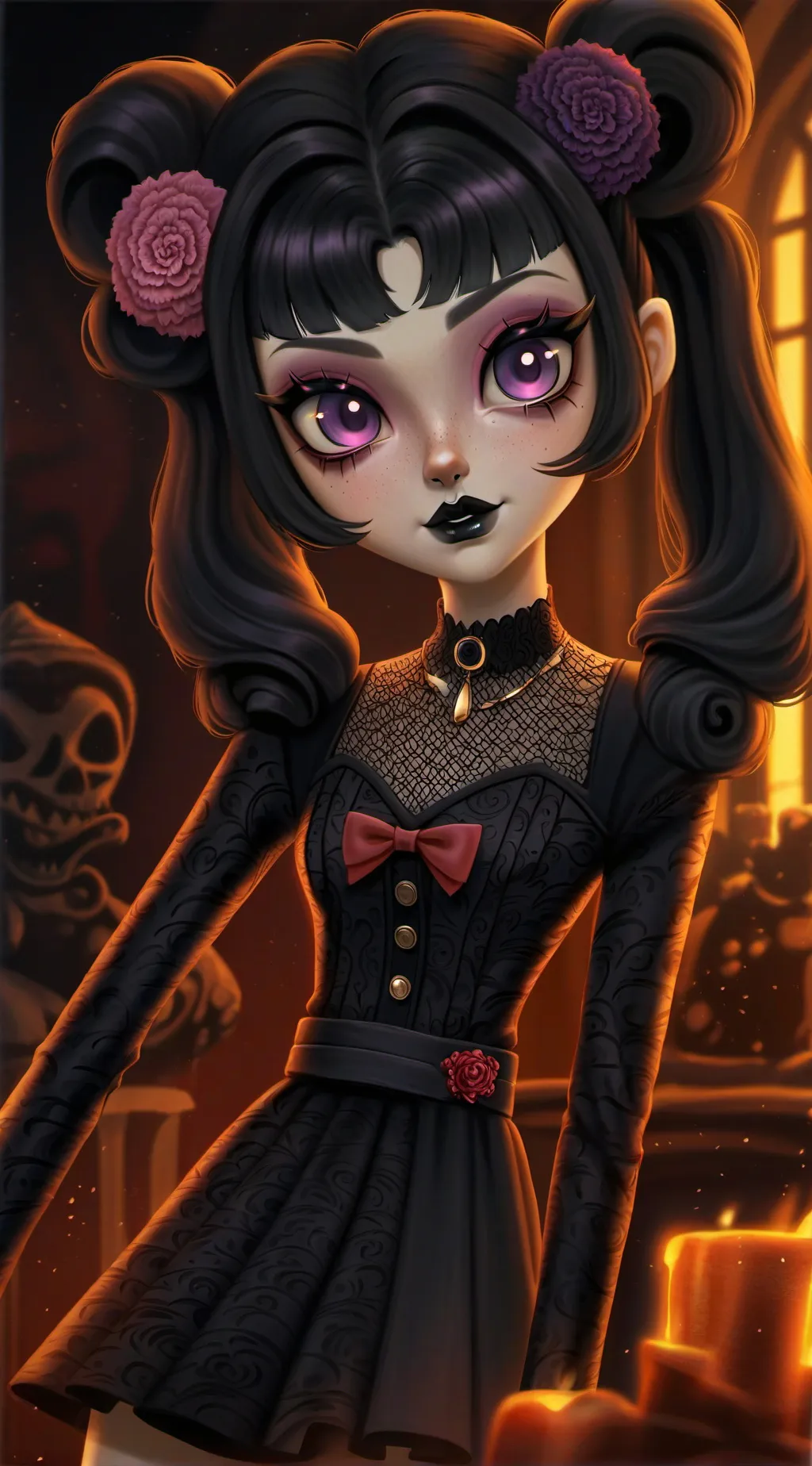 ai character: Velvette background