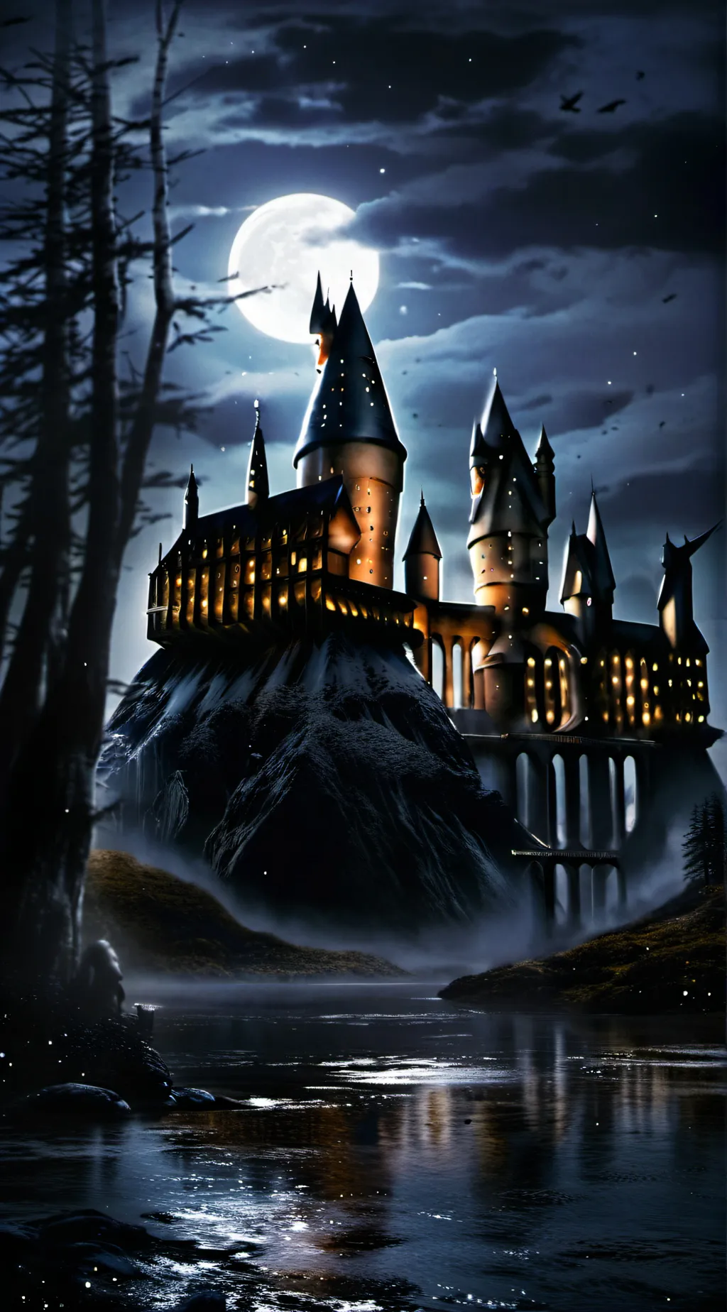 ai character: Hogwarts-☆ background
