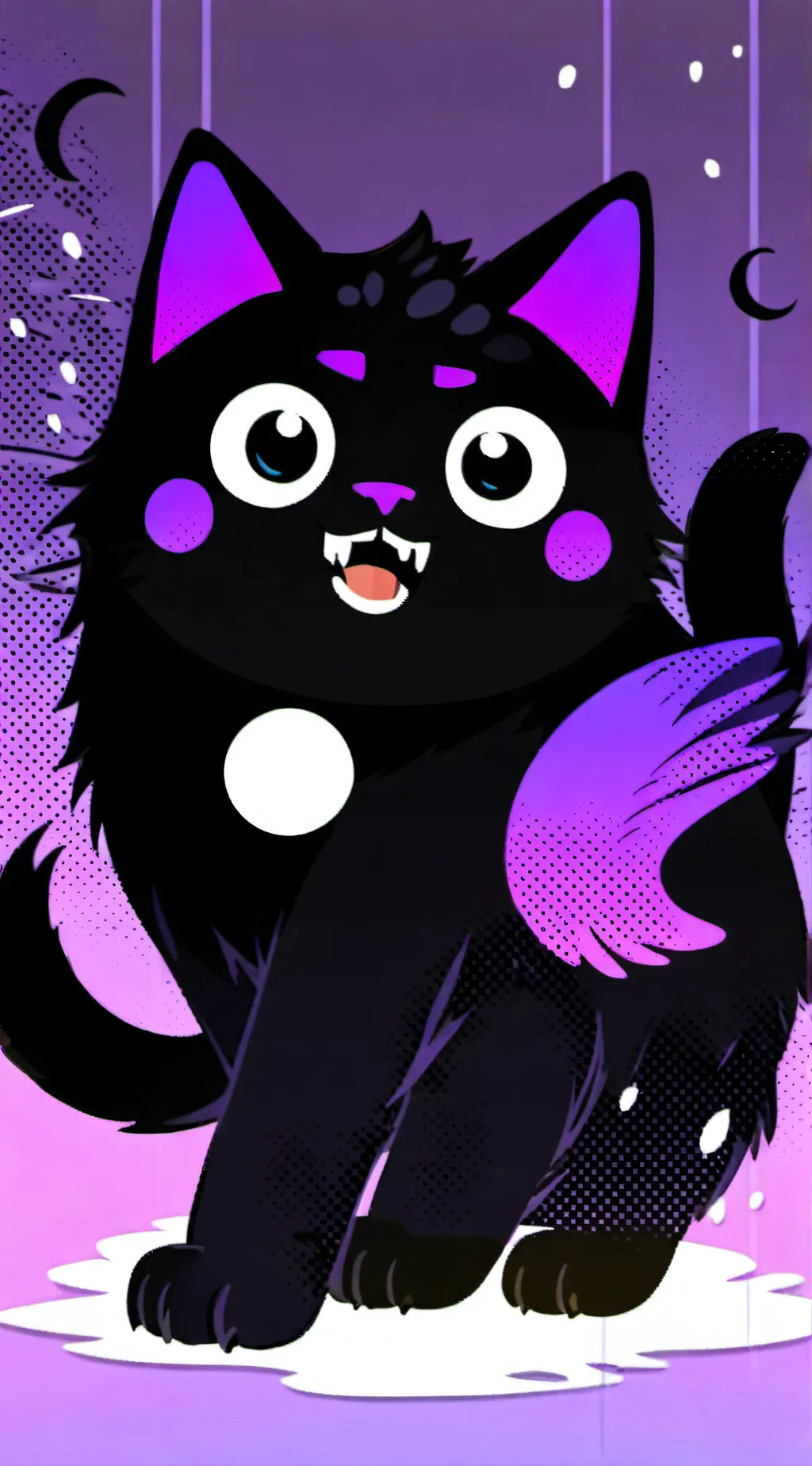 ai character: Nightmare Cat background