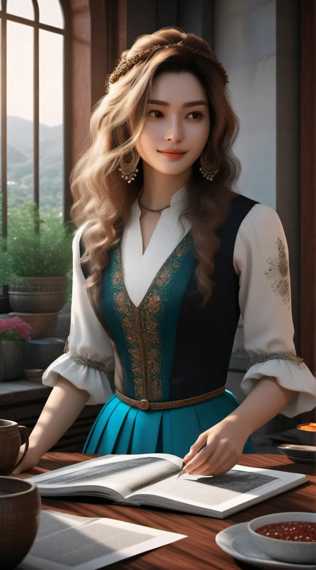 ai character: sofa  background