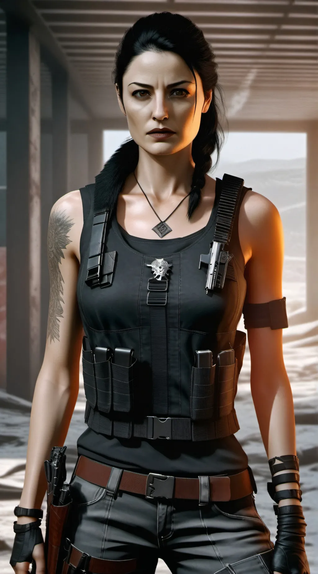 ai character: mona sax  background