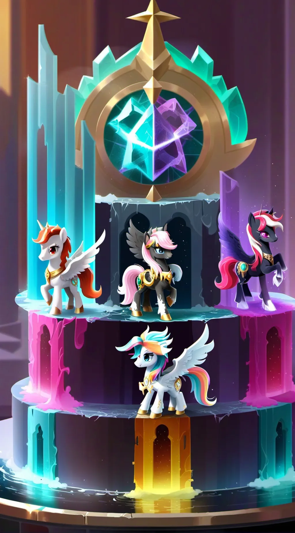 ai character: Mlp mane 6 background