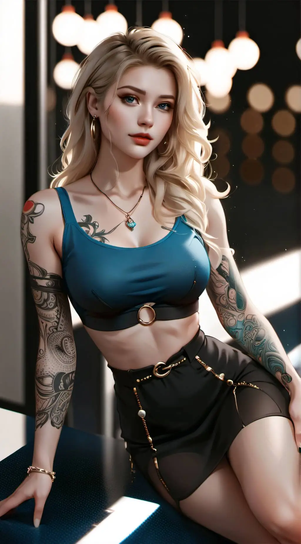 ai character: Astrid Kaynaston background