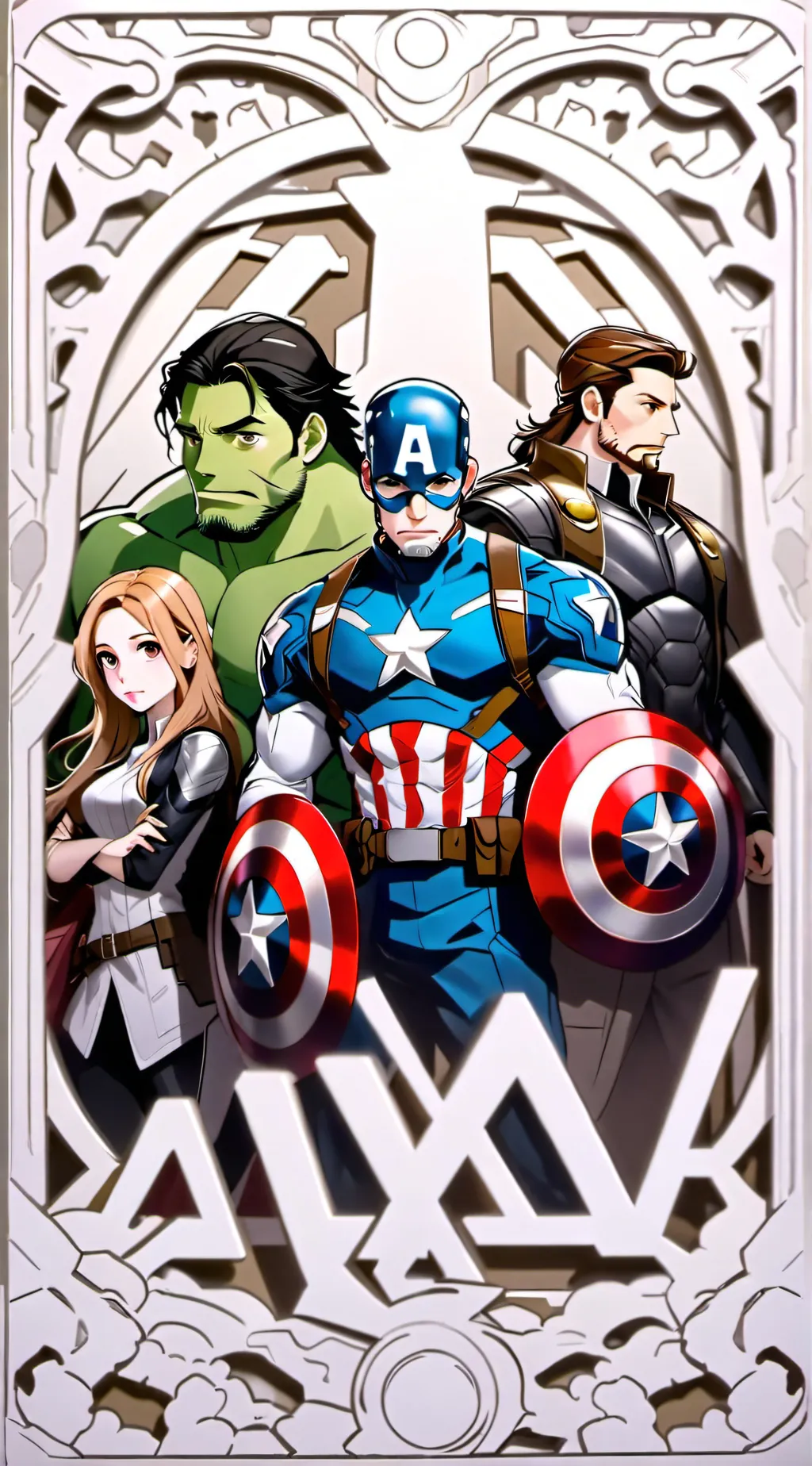 ai character: Avengers y/n 6 background