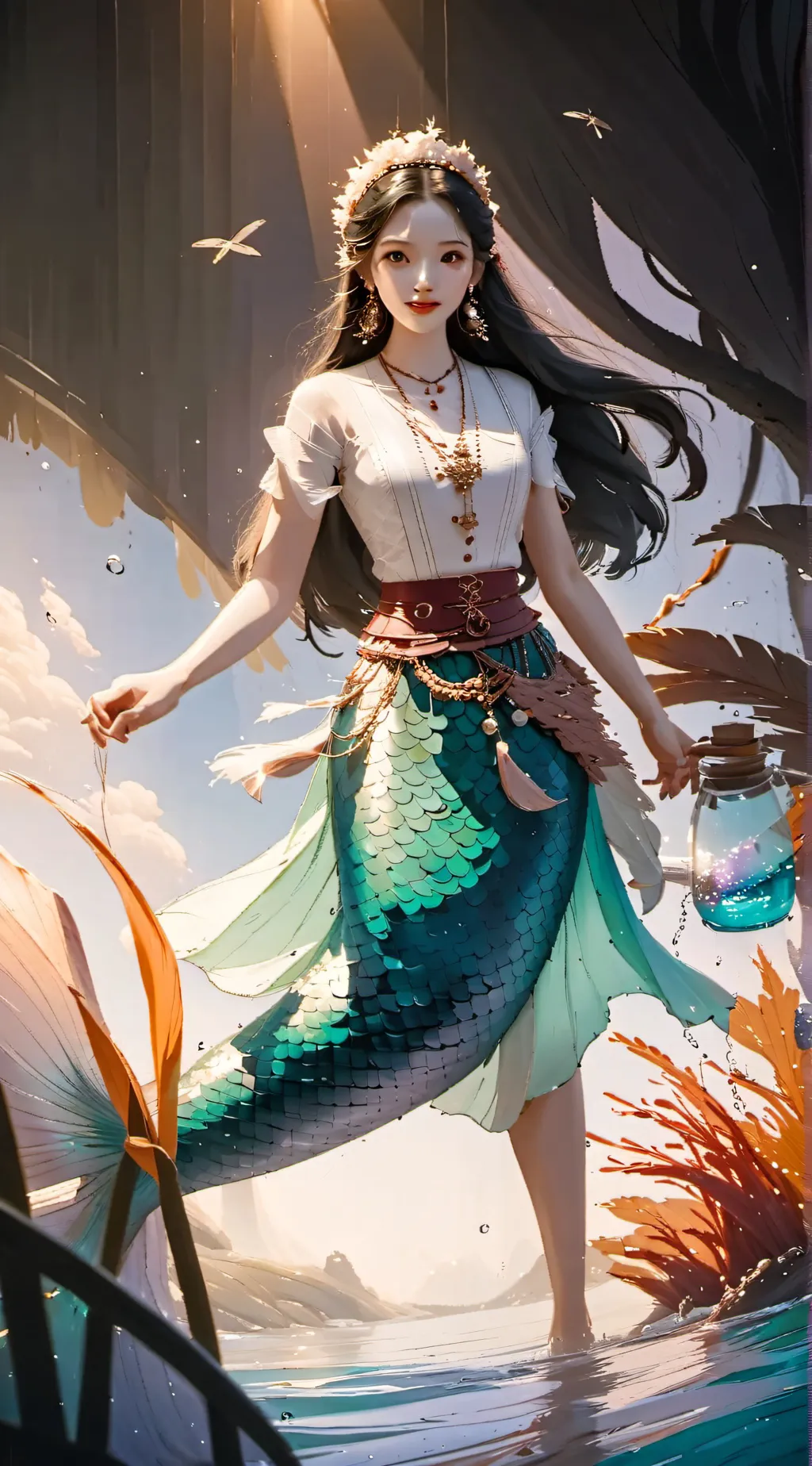 ai character: Mermaid background