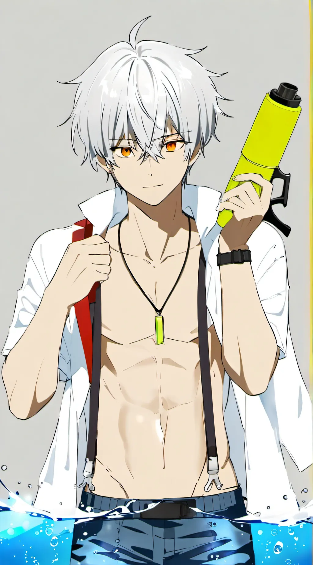 ai character: Luta de Pistolas de Água de MHA background