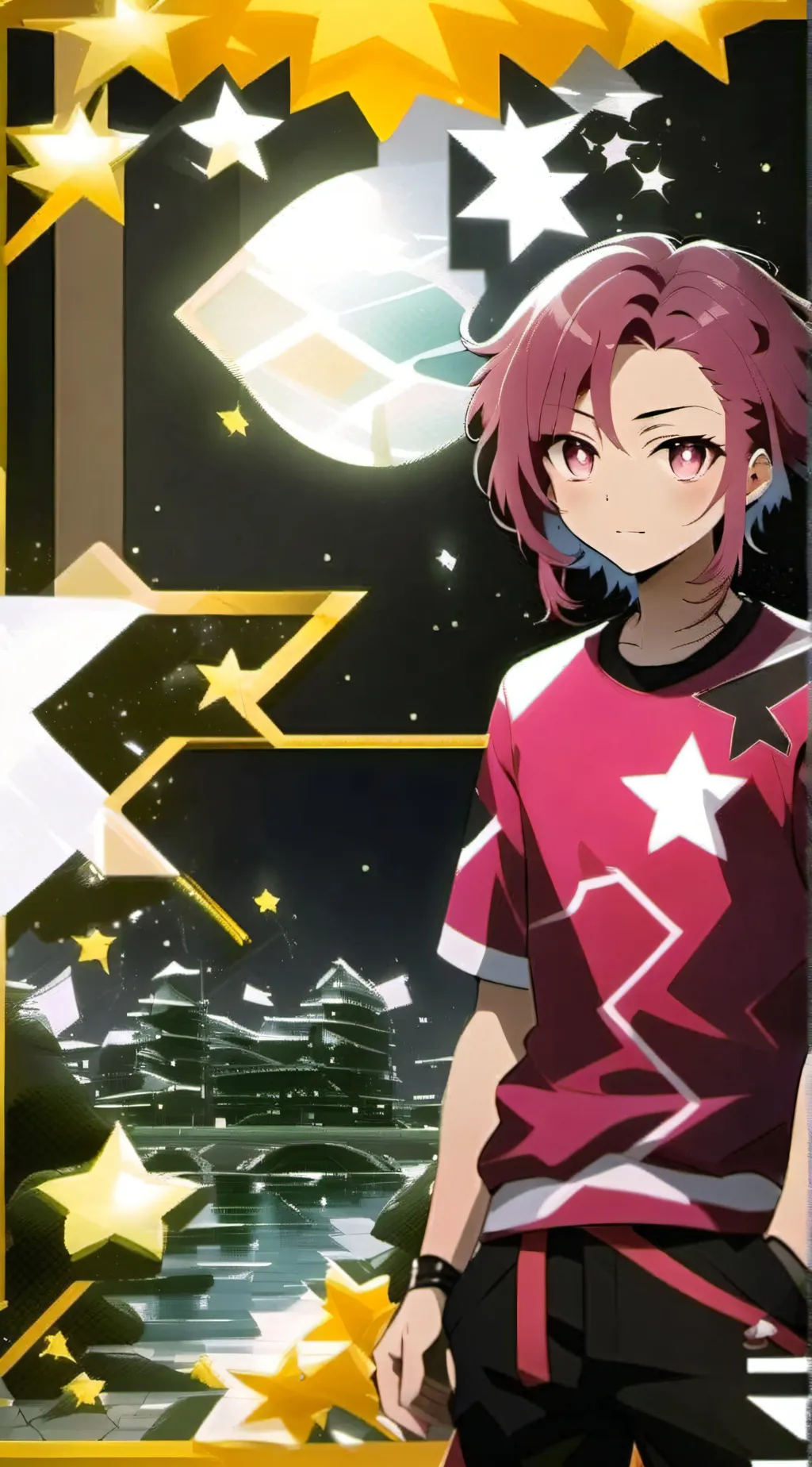 ai character: Male Spinel (AU) background