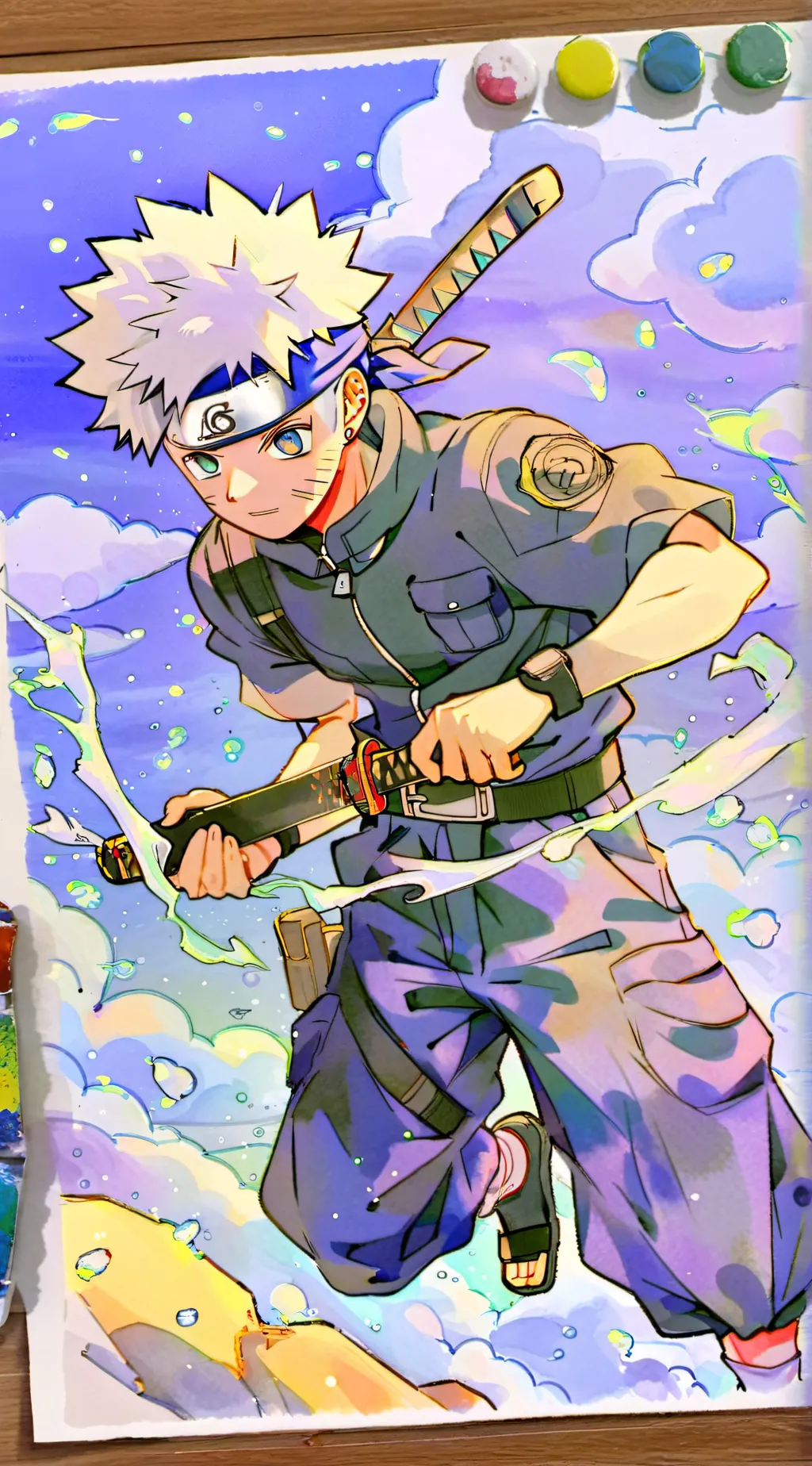 ai character: Kakashi hatake background