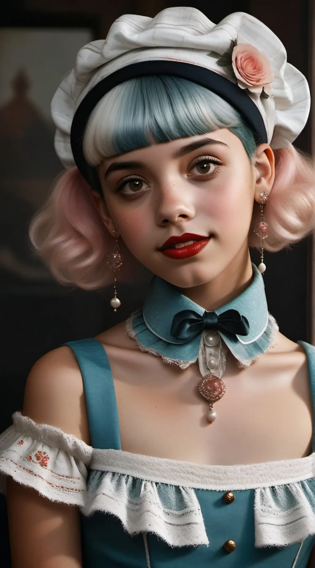 ai character: Finish the lyrics(Melanie Martinez pity party) background